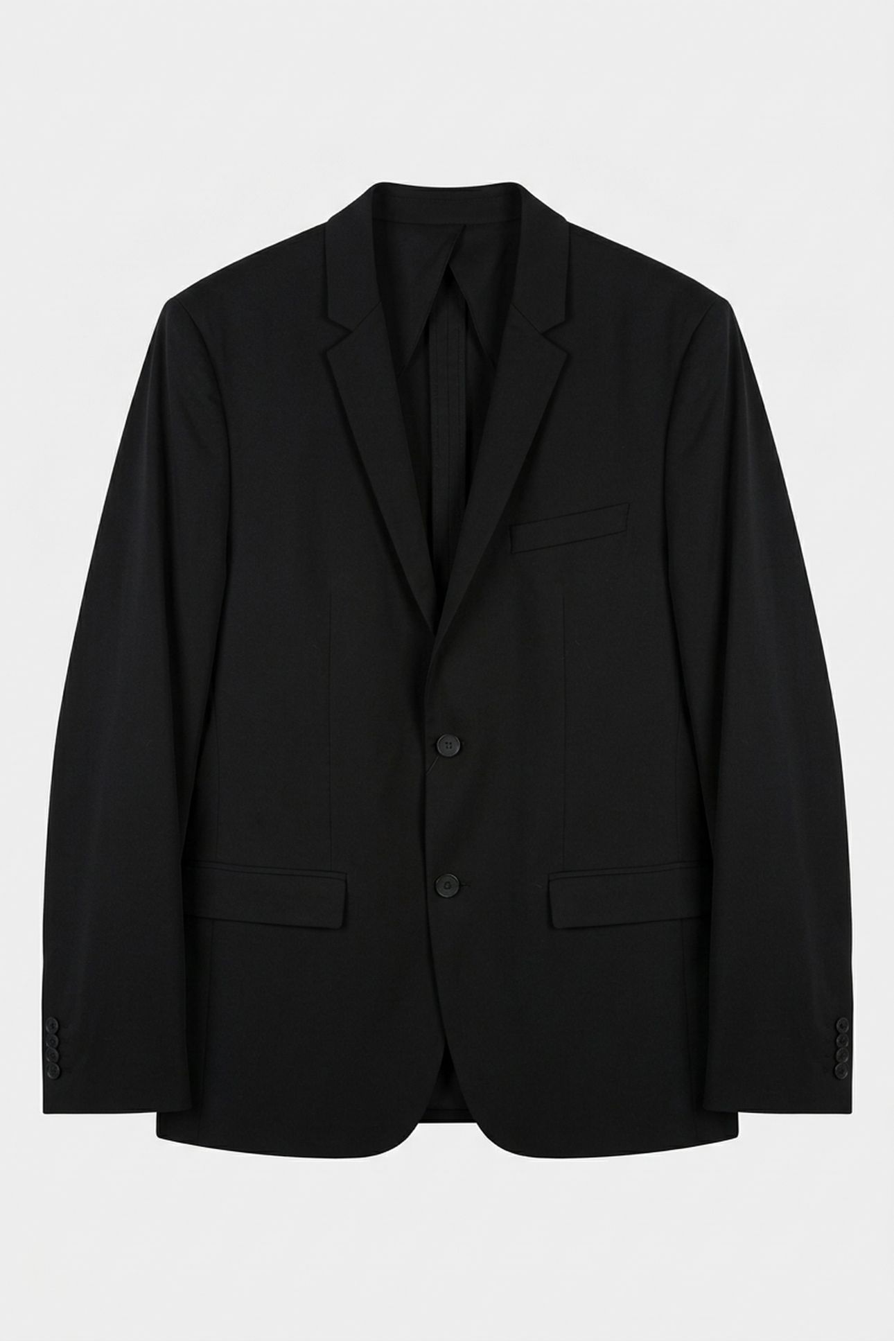 TRAVEL GABARDINE SLIM BLAZER BLACK 3