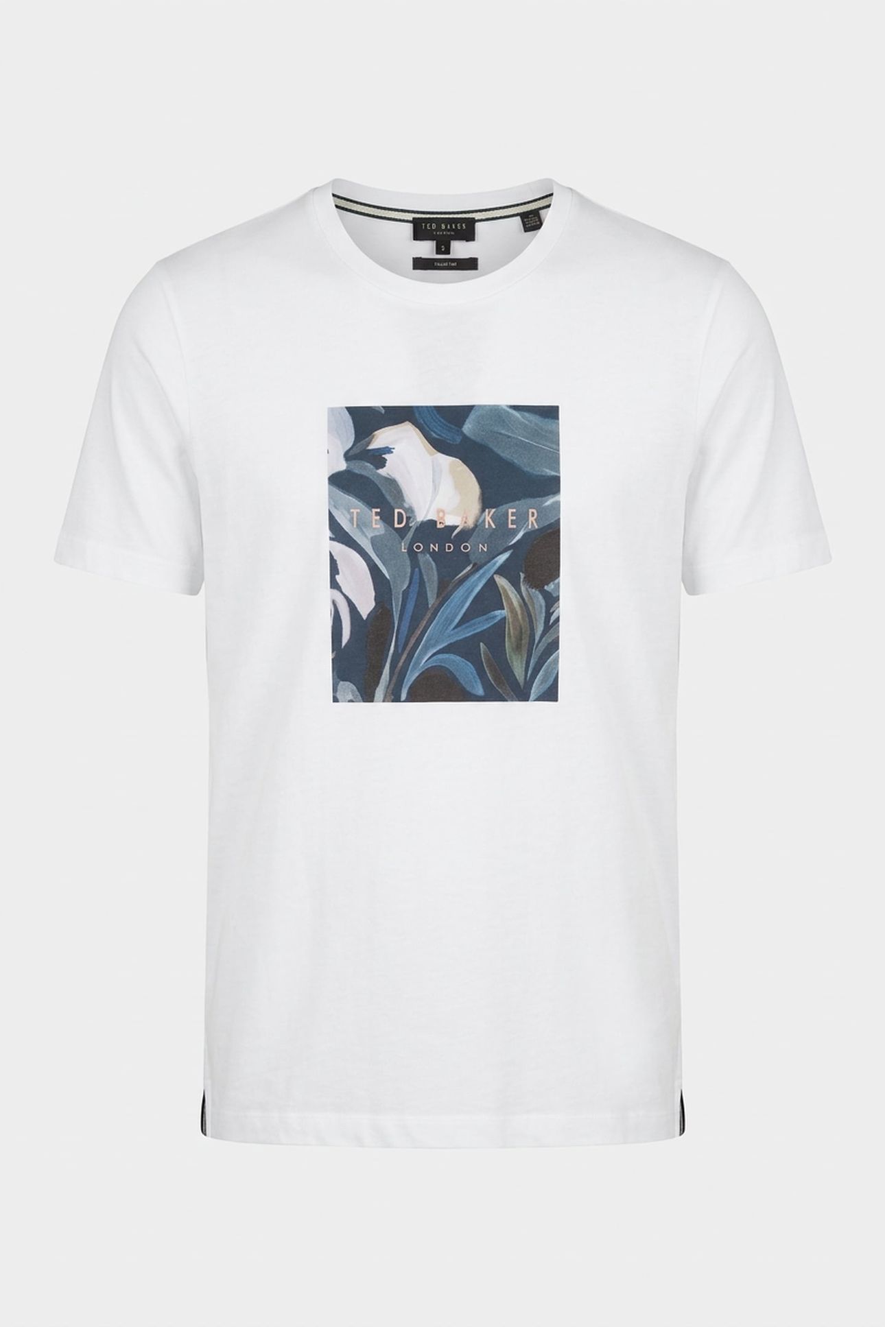 JUSTINO SS BOX PRINT GRAPHIC T SHIRT WHITE 3