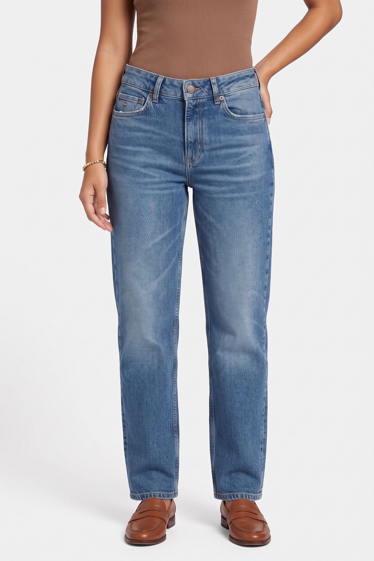 CORE THE SKY STRAIGHT JEANS - BLUE DREAM NAVY 1