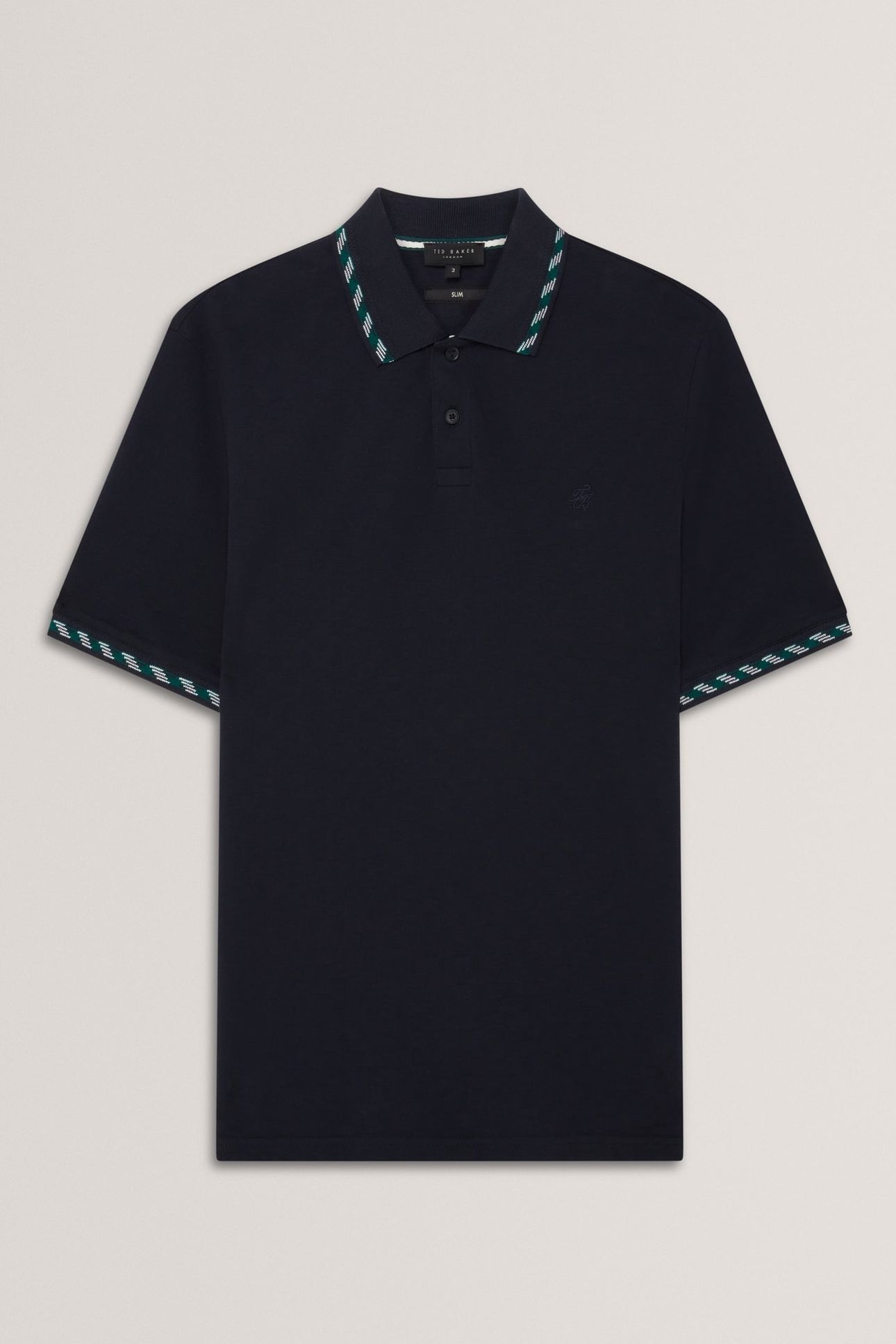 SS HOUSE CHECK JACQUARD POLO NAVY 3