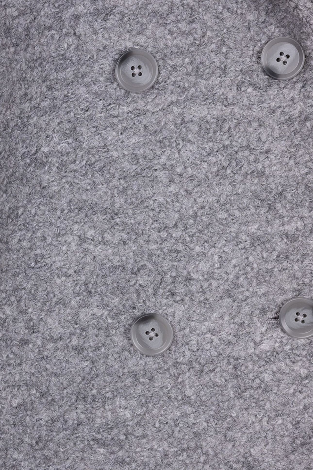 COAT DOUBLE BREASTED BOUCLE DARK GREY 6