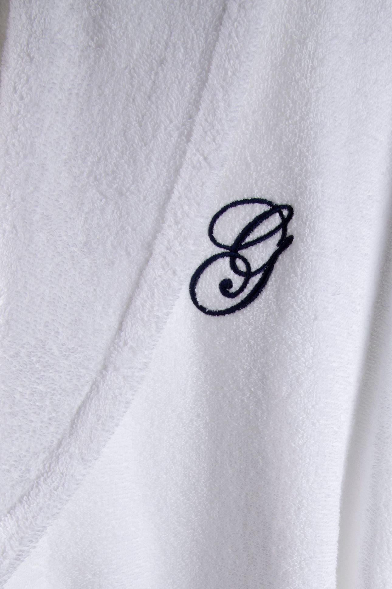 UNISEX EMBROIDERY ROBE WHITE 4