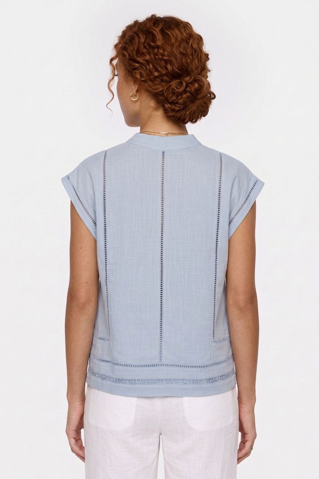 EMBROIDERY DETAIL BLOUSE KENTUCKY BLUE 2