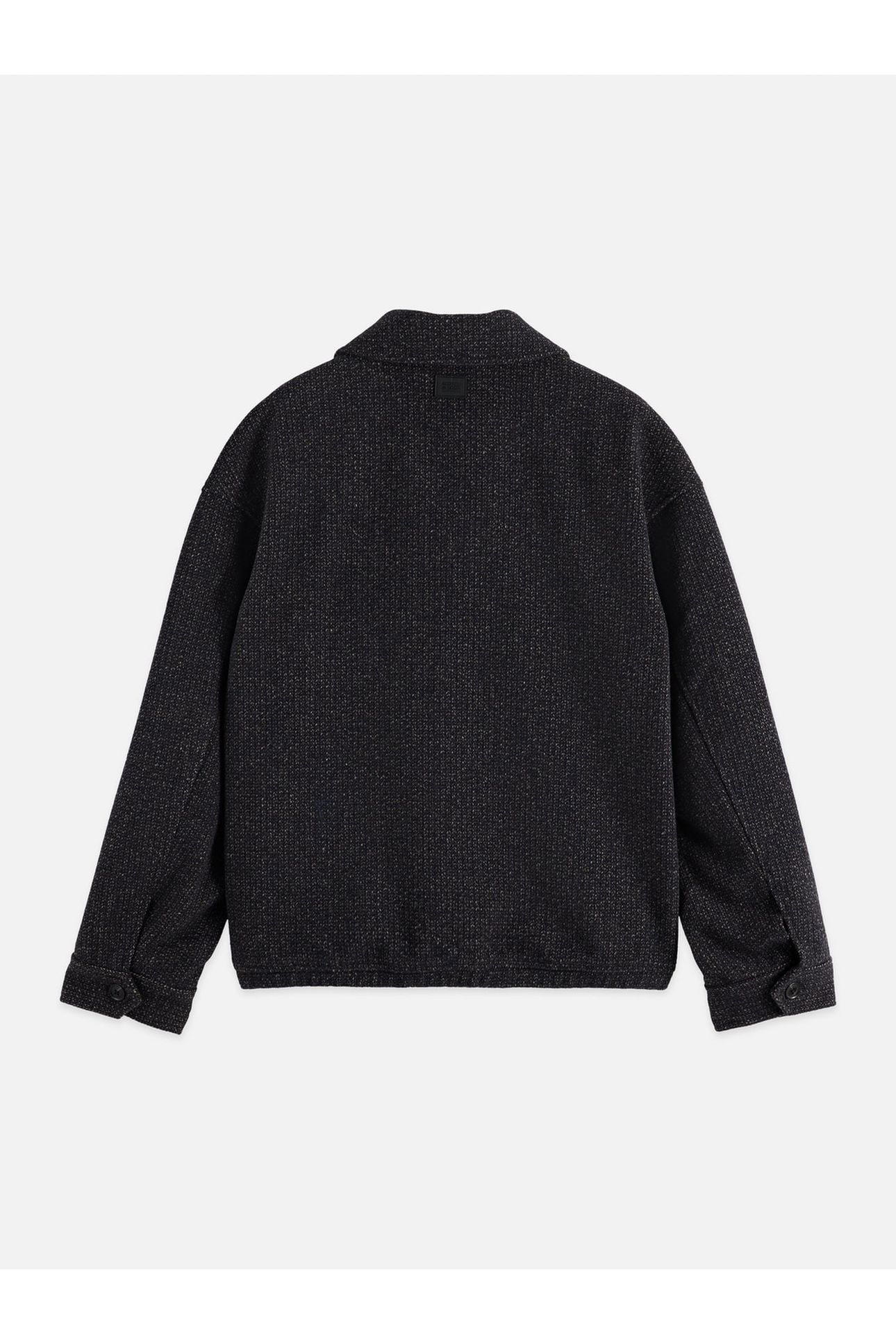 TEXTURED WOOL JACKET BLACK 2