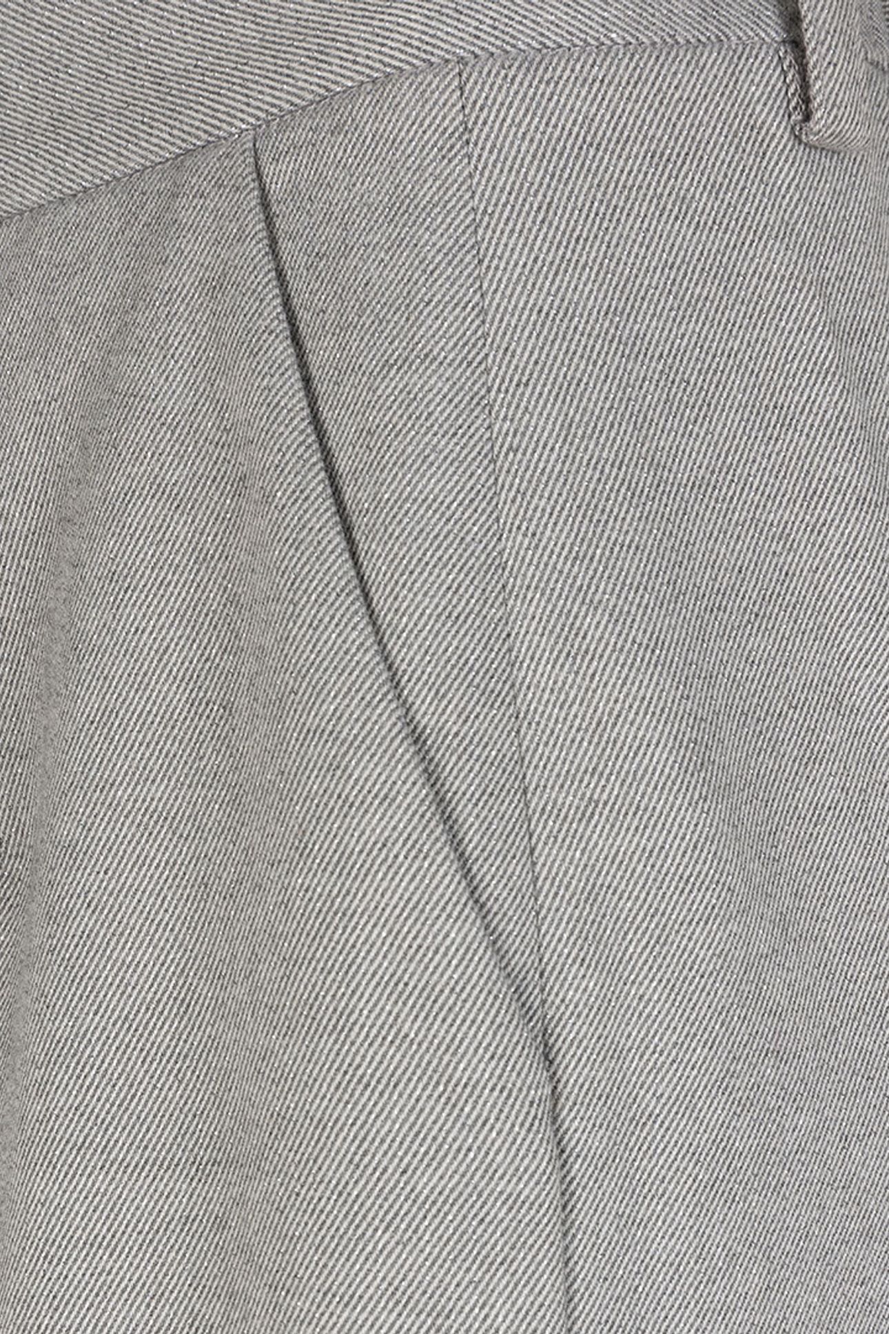 TROUSERS WIDE LEG LUREX LIGHT GREY MELANGE 6