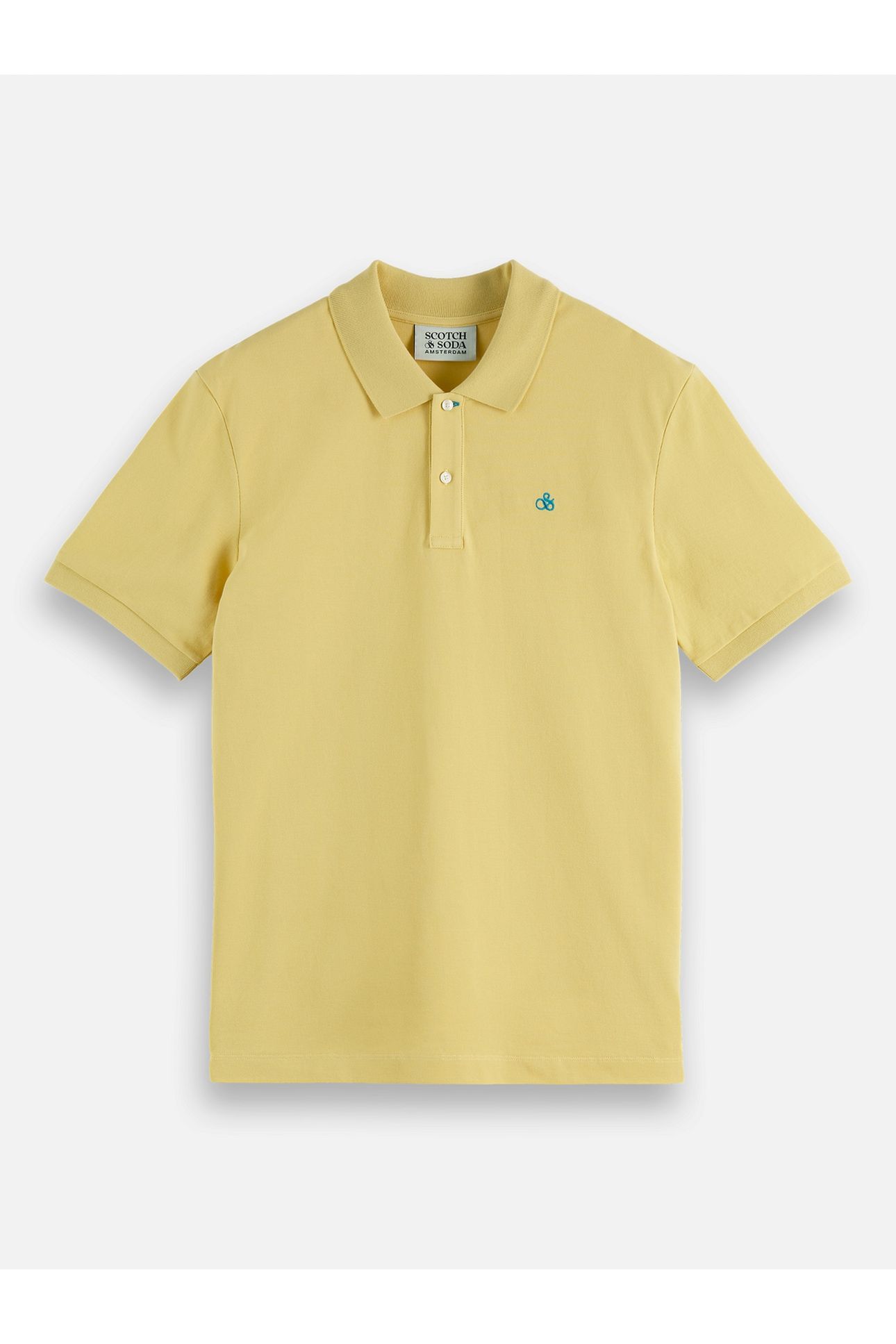 SEASONAL CORE PIQUE CHEST LOGO POLO MED YELLOW 1
