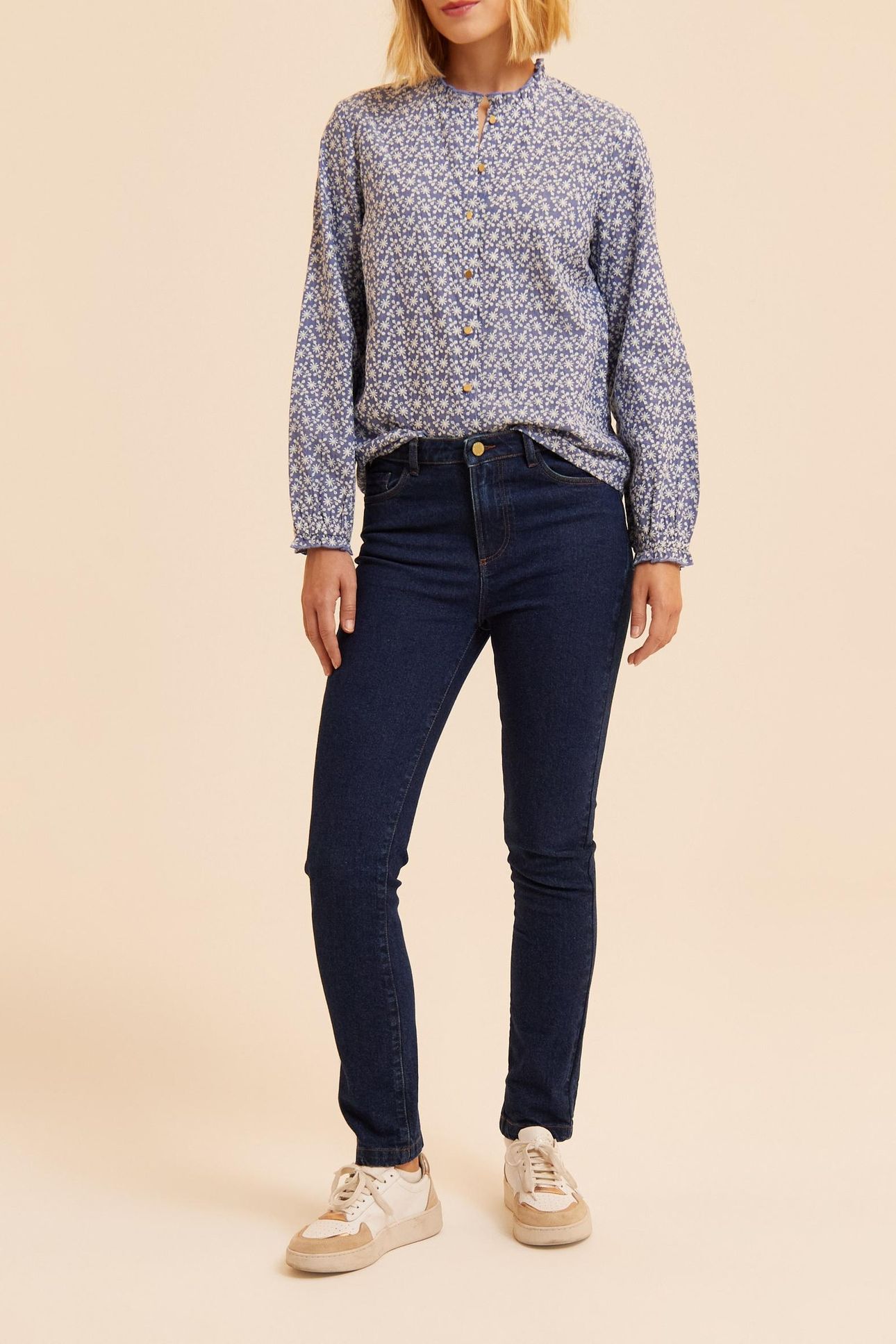 DARK BLUE SLIM JEANS CAROLE 3