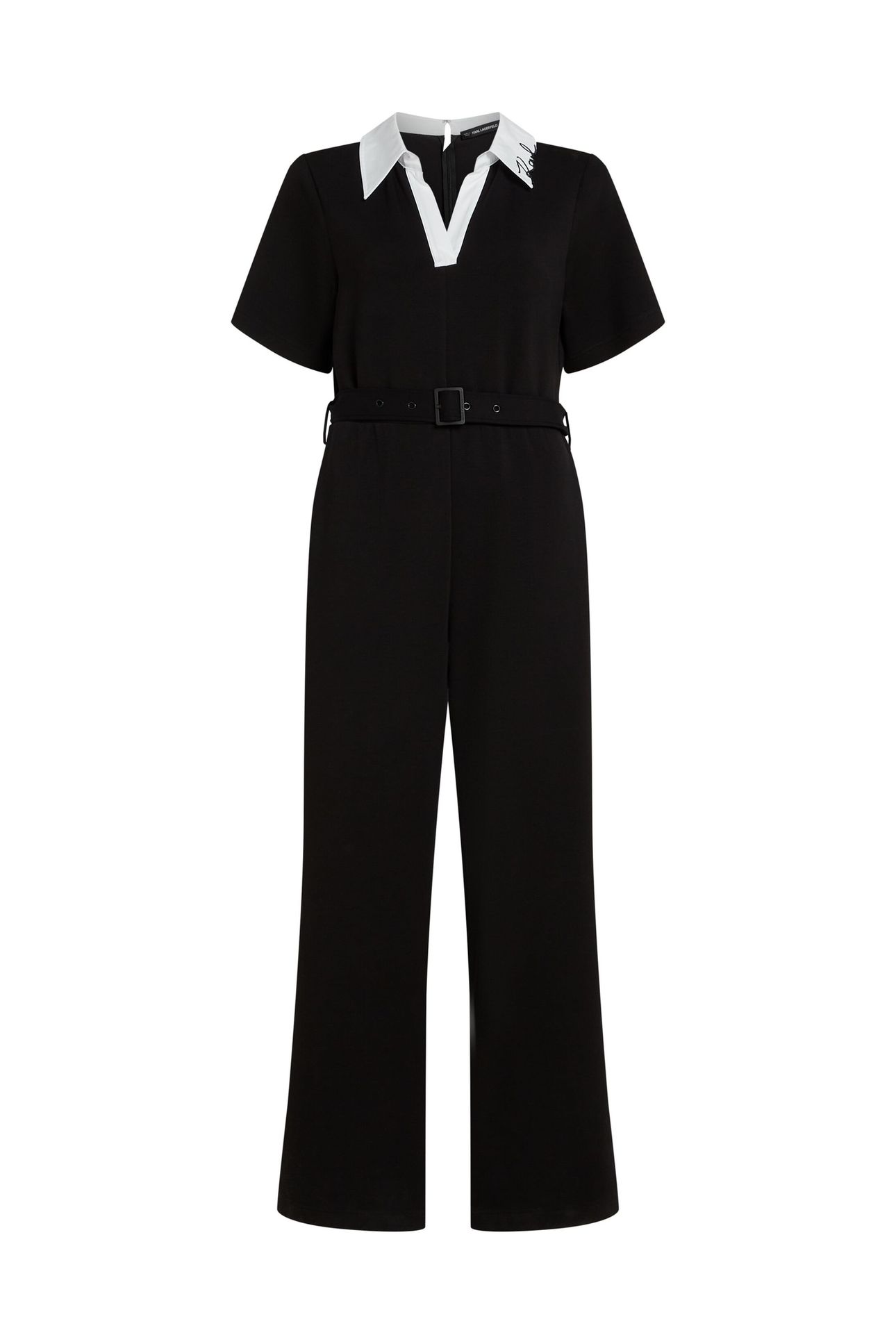 SIGNATURE COLLAR JUMPSUIT BLACK 4