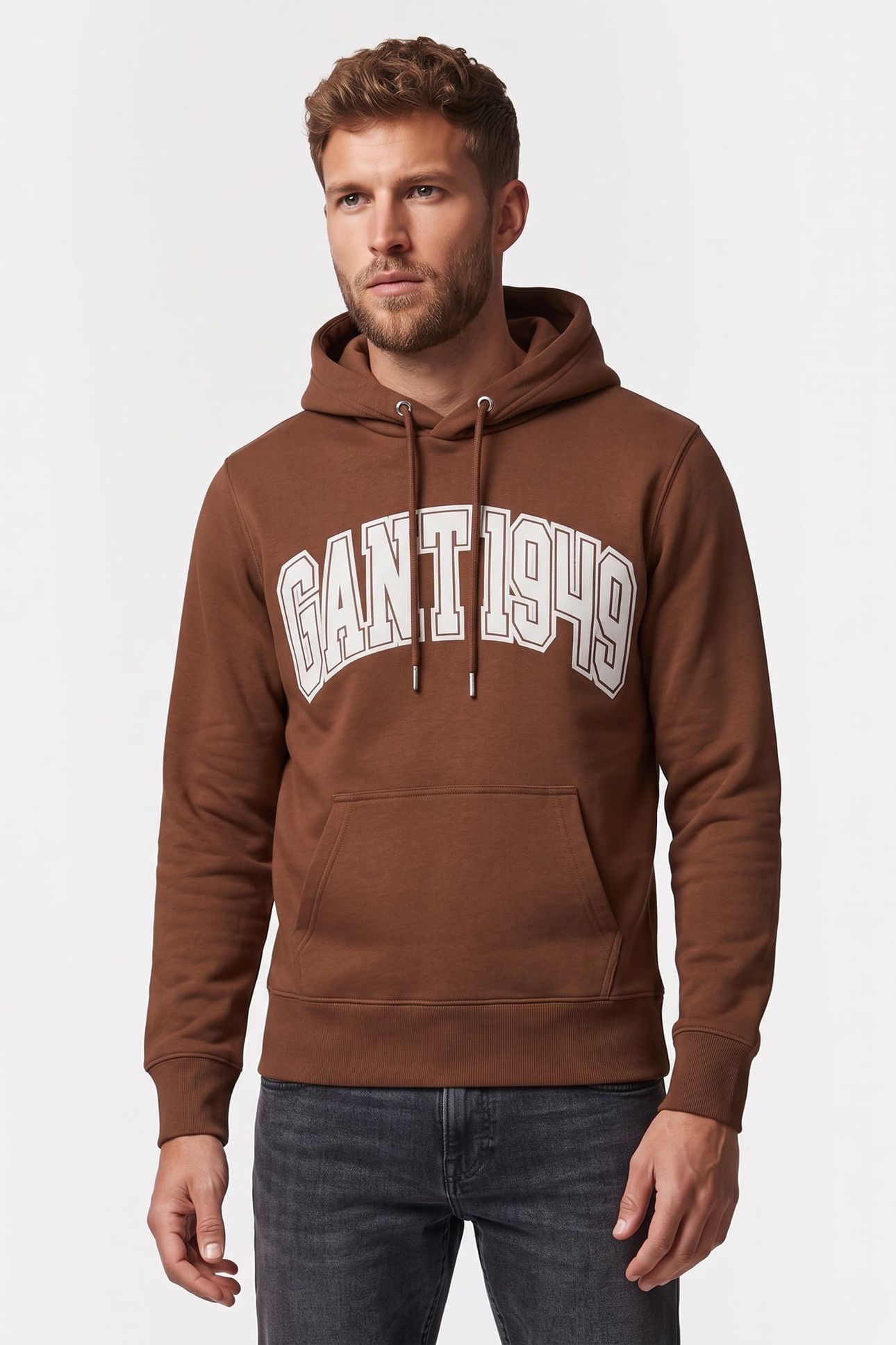GRAPHIC HOODIE MAHOGANY BROWN 1