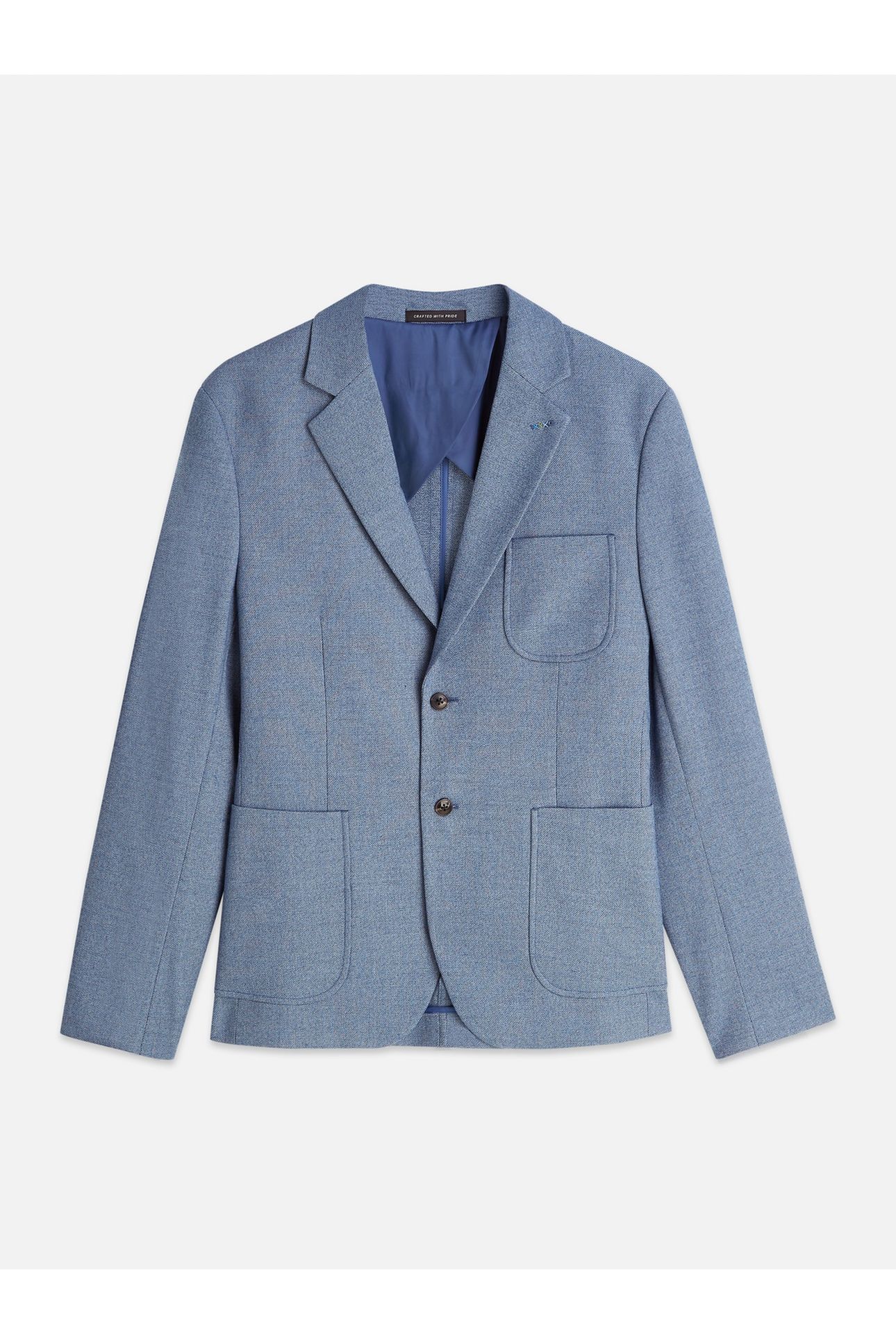 STRUCTURED WEAVE REGULARFIT BLAZER NAVY 1