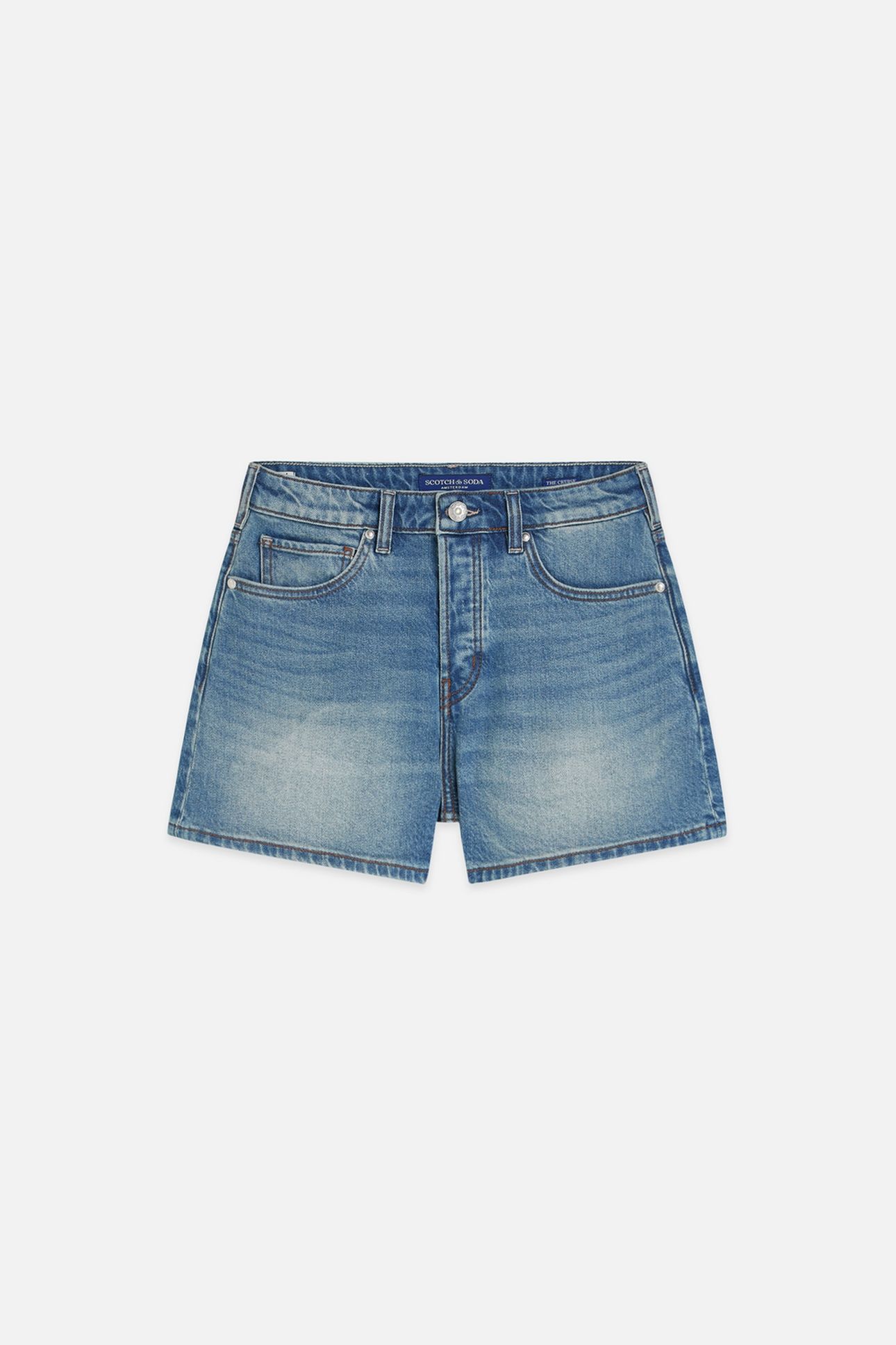 A LINE DENIM SHORT BROKE THE SPOKE 1