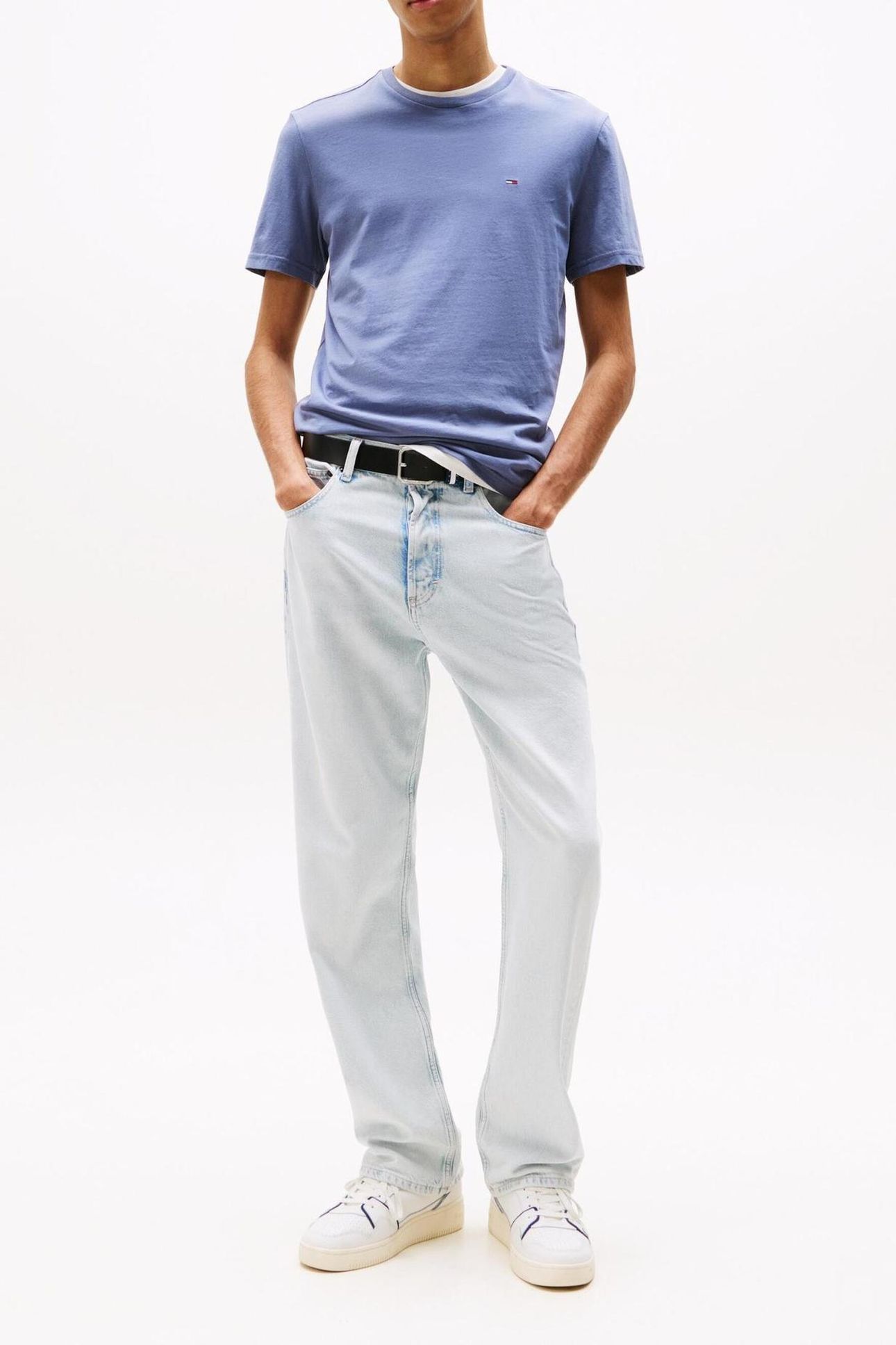 TJM XSLIM 3 PACK TEE ECRU/DARK NAVY/BLUE 2