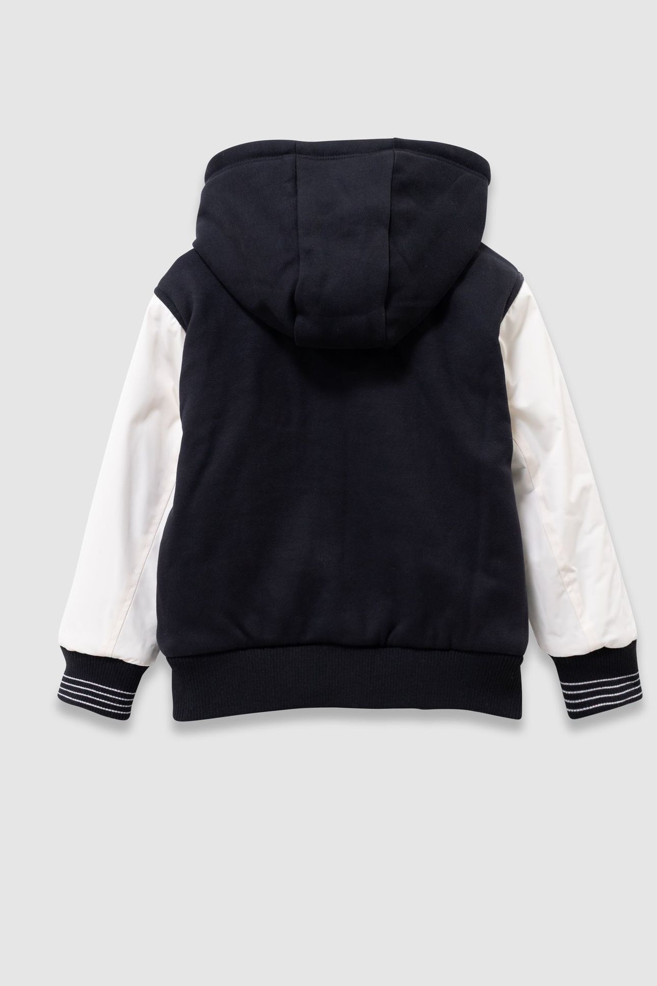 BOYS’ BLACK AND GREY REVERSIBLE VARSITY-STYLE JACKET 3