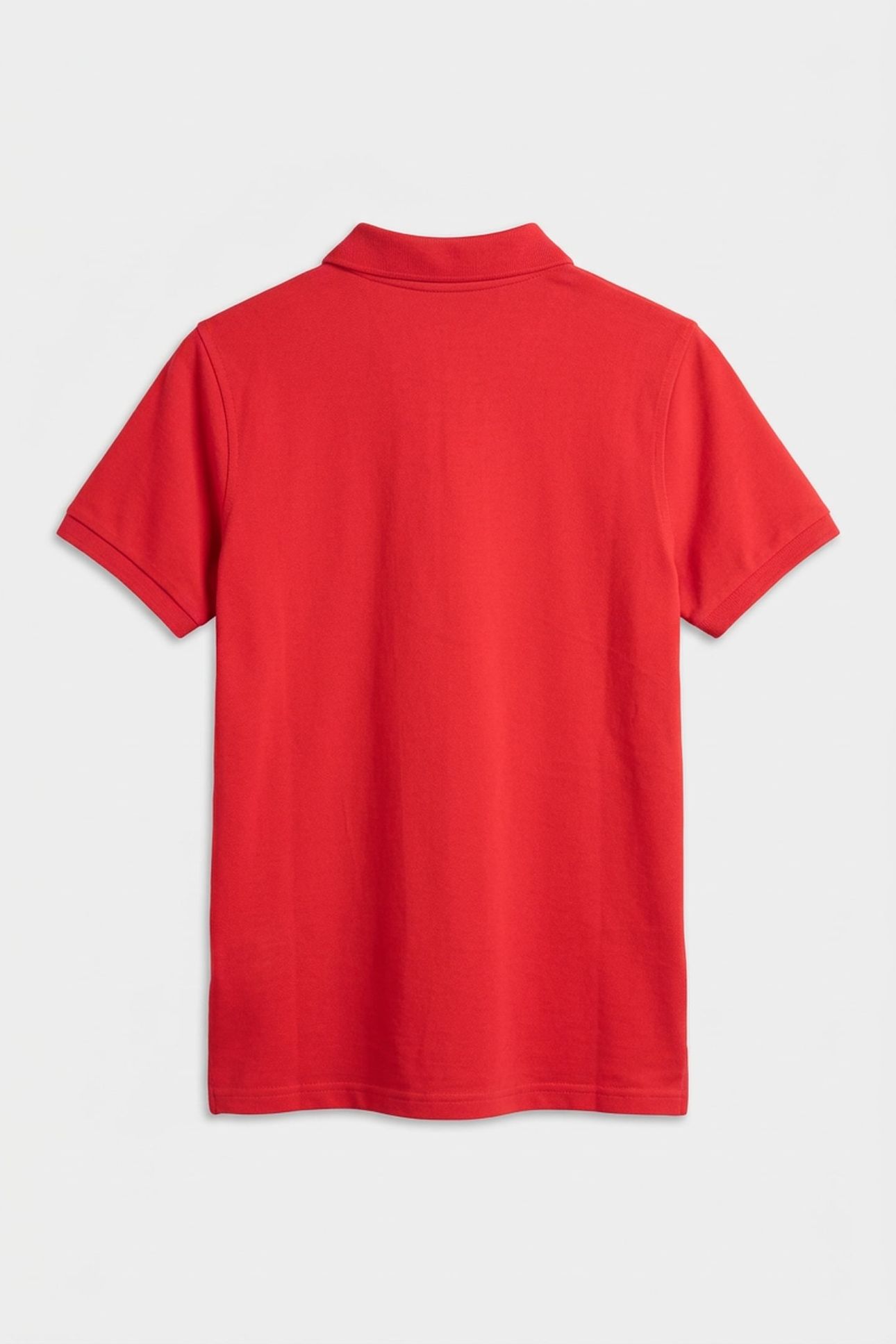 TEEN UNISEX SHIELD PIQUE SS POLO SHIRT ROSE RED 3