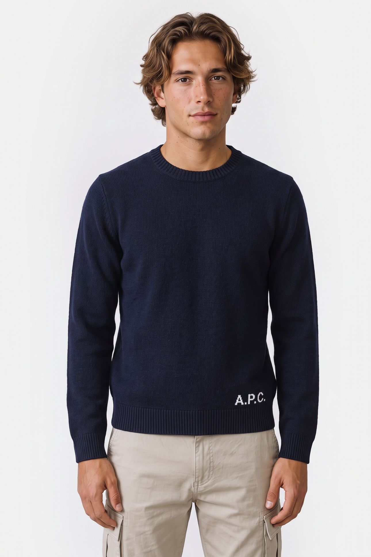 UNISEX SWEATER CREW NECK DARK NAVY 2