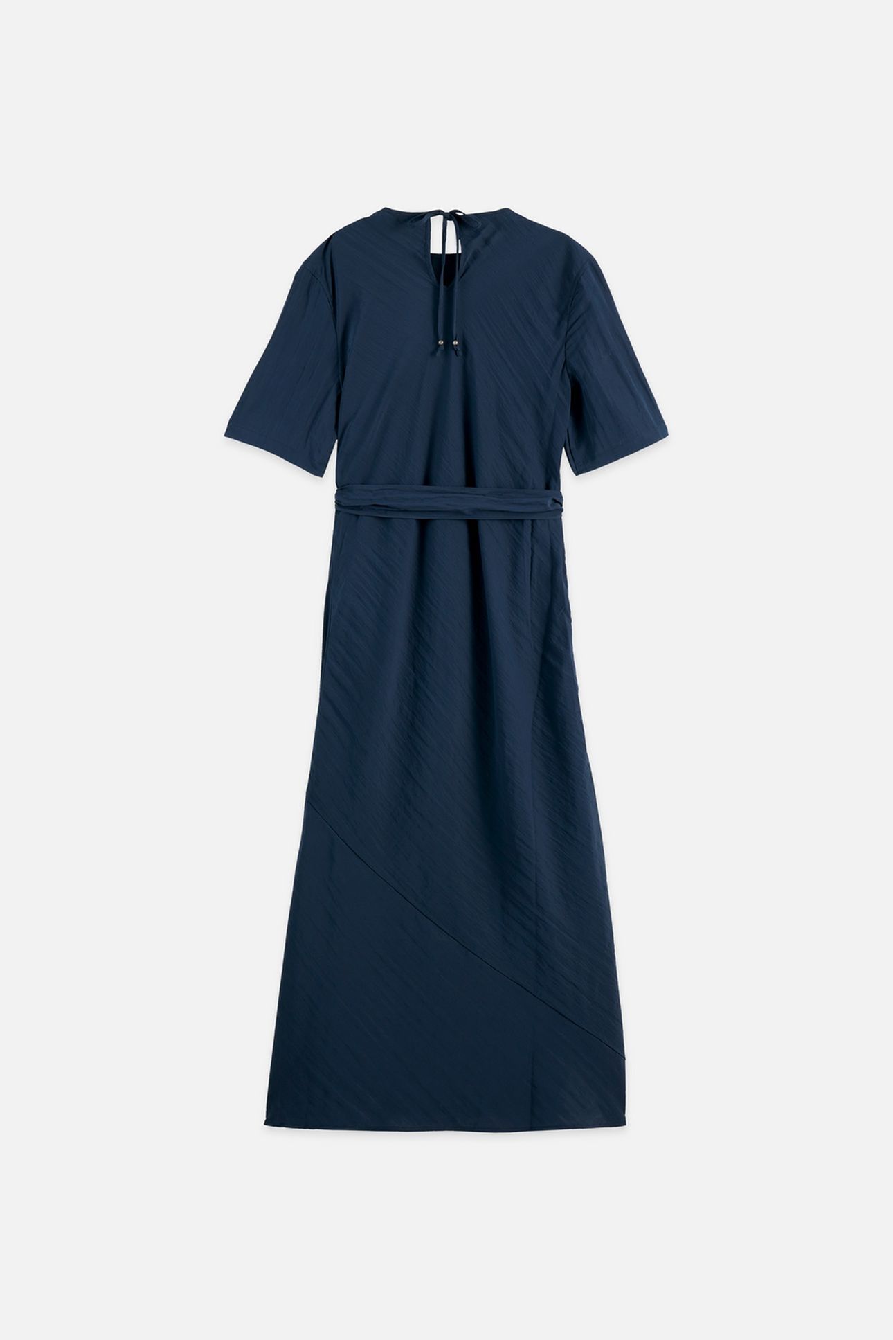 TIE WRAP MIDI DRESS CARBON 3