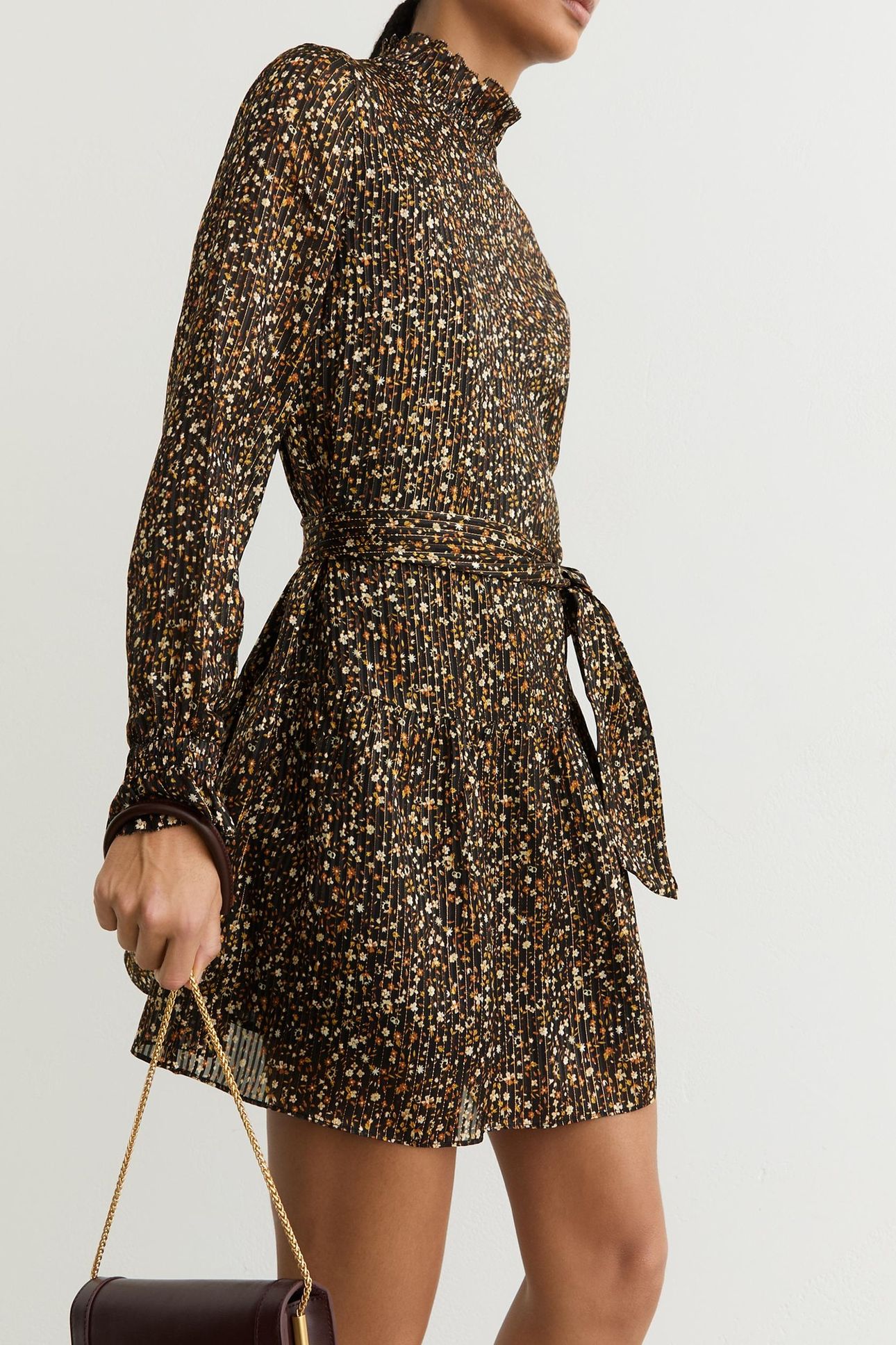 FLORAL LUREX FLIPPY PRINT BLACK 4