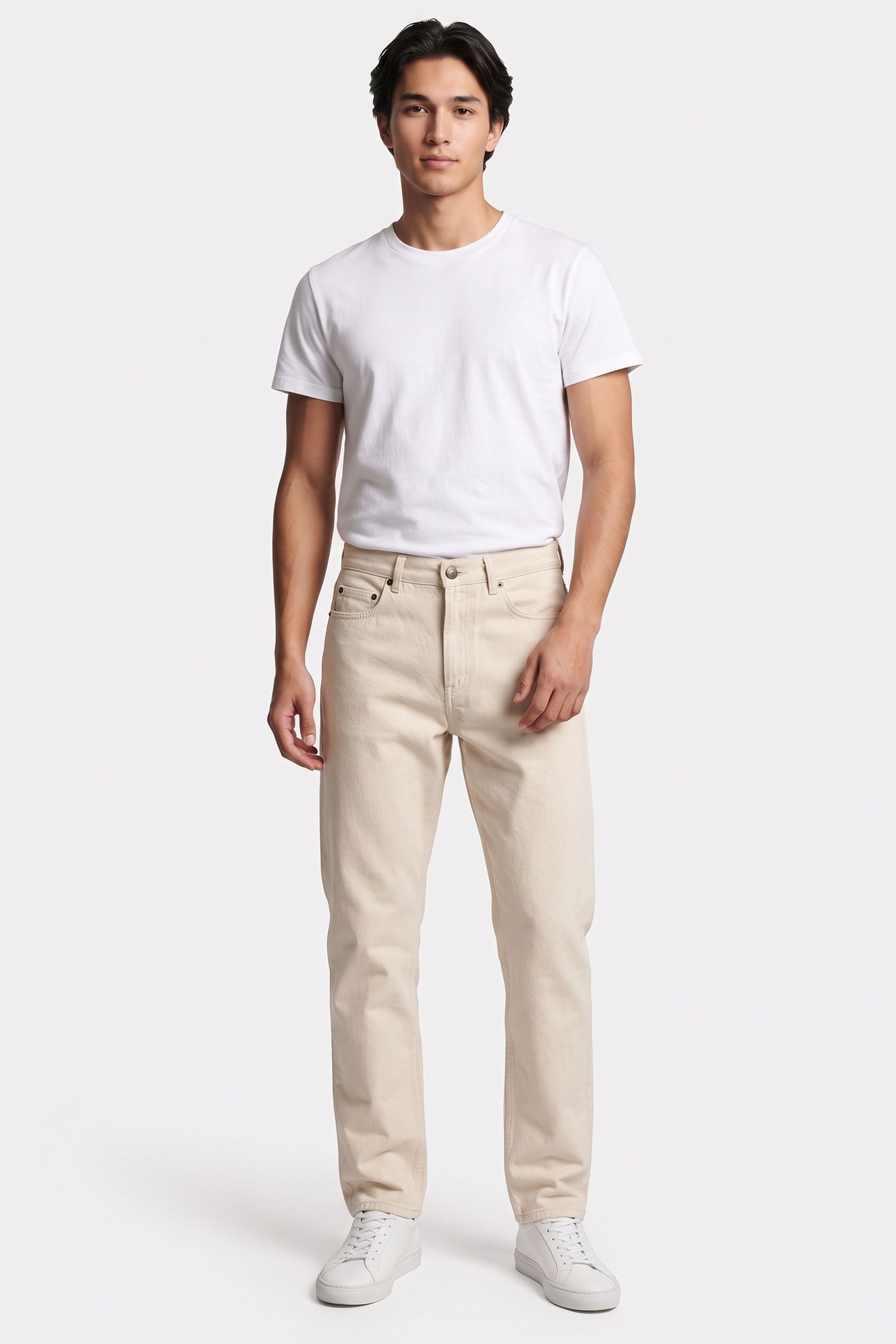 UNISEX JEANS FAIRFAX ECRU 2