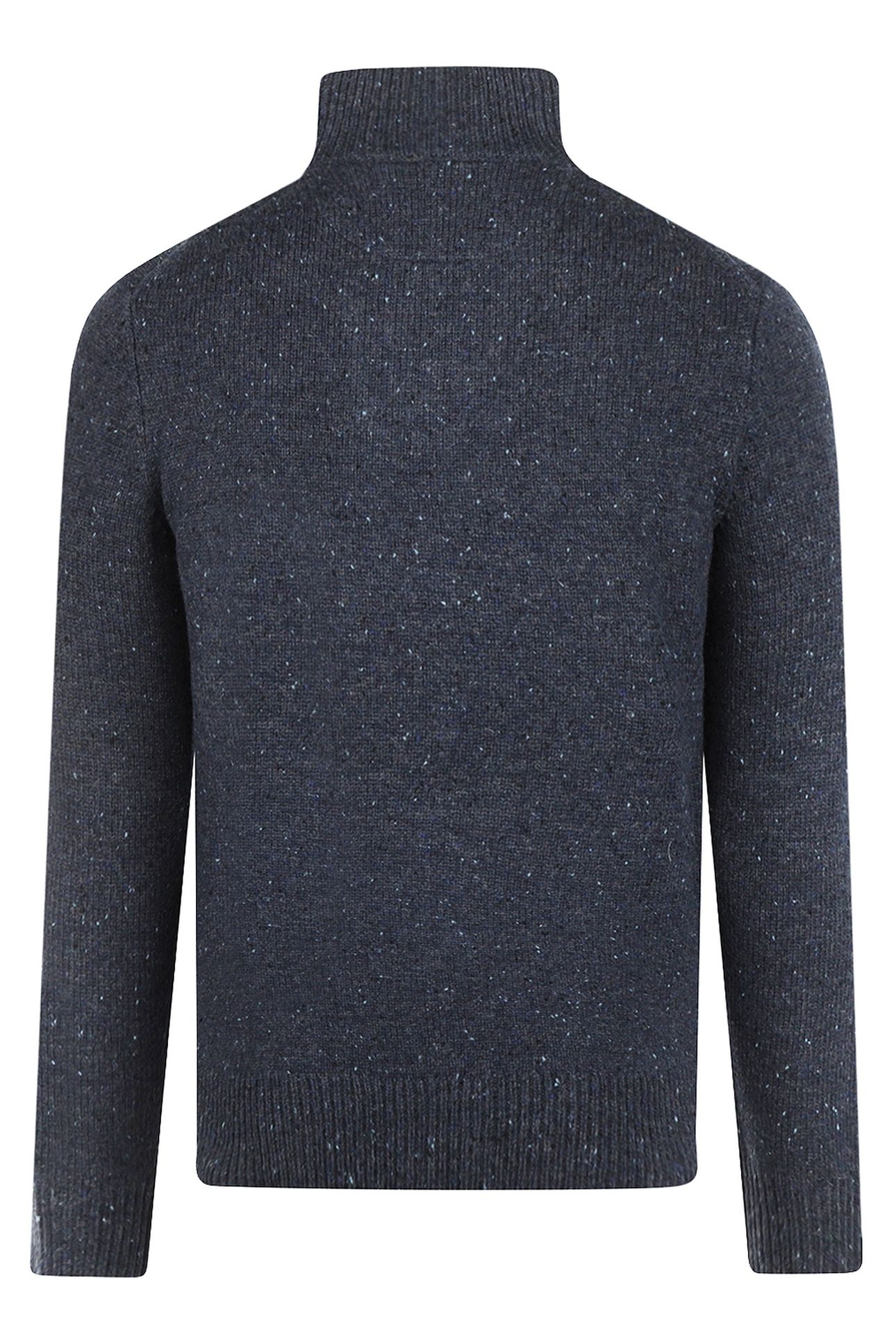 ZIP MOCK FISHERMANS SWEATER NAVY 4