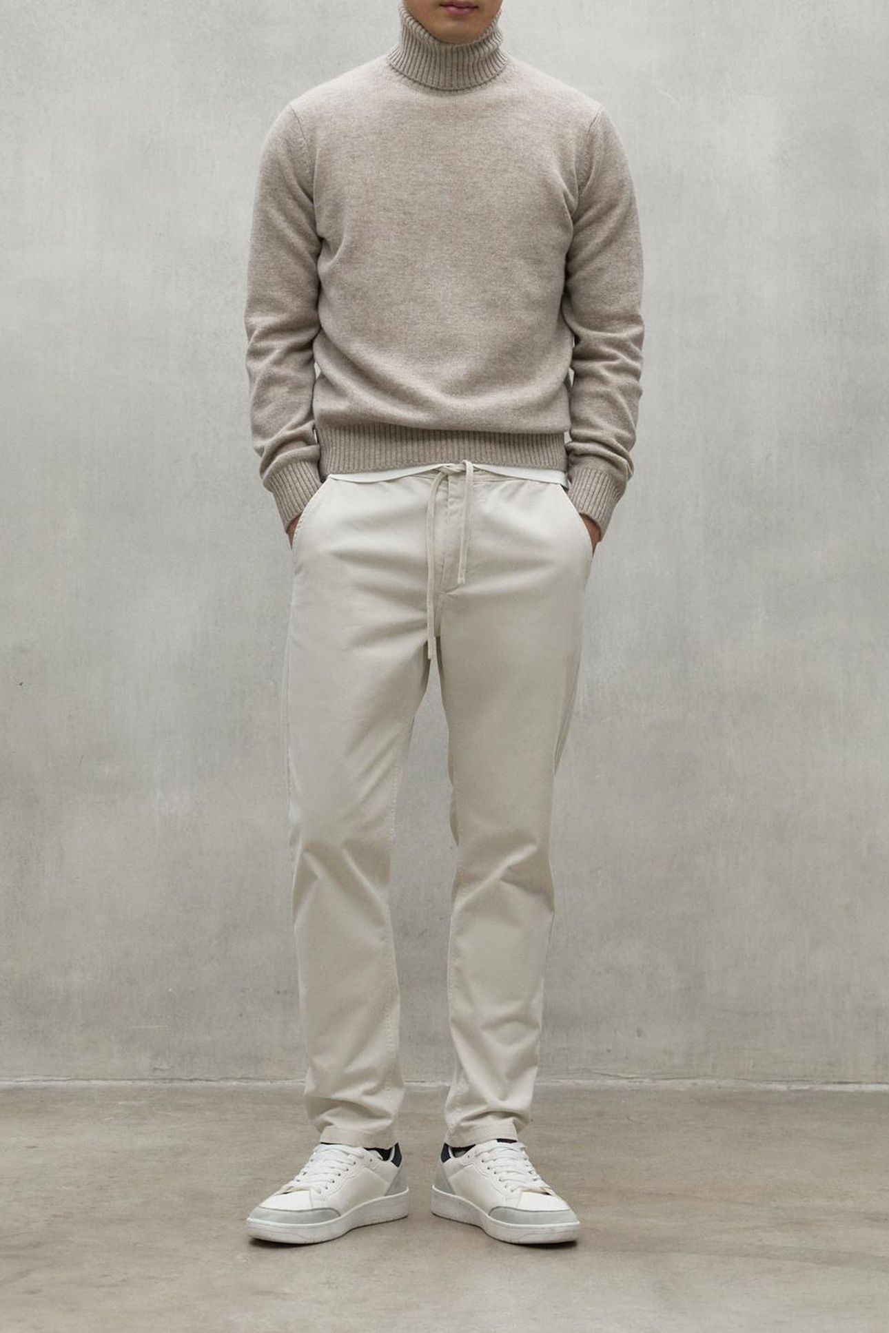 BRUNALF KNIT DARK SAND MELANGE 3