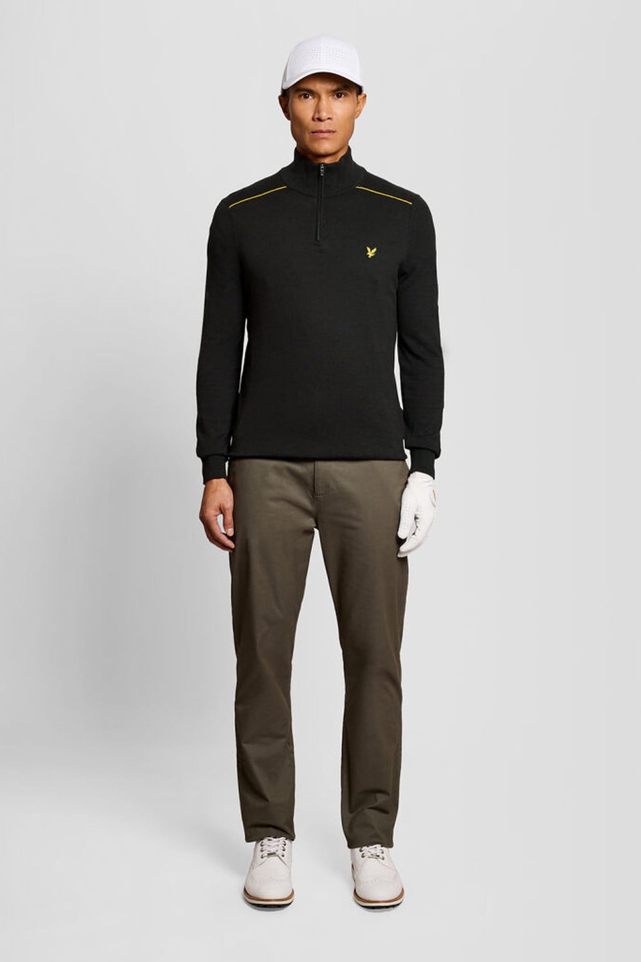 GOLF TIPPED QUARTER ZIP JUMPER JET BLACK 3