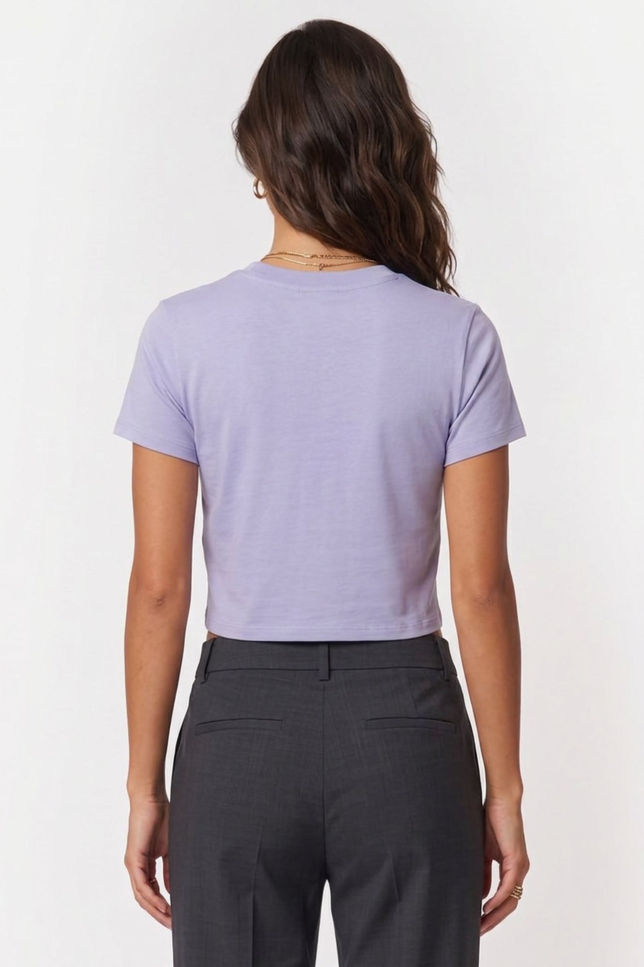 CLEAN CROPPED SHORT TEE PERSIAN VIOLET 2