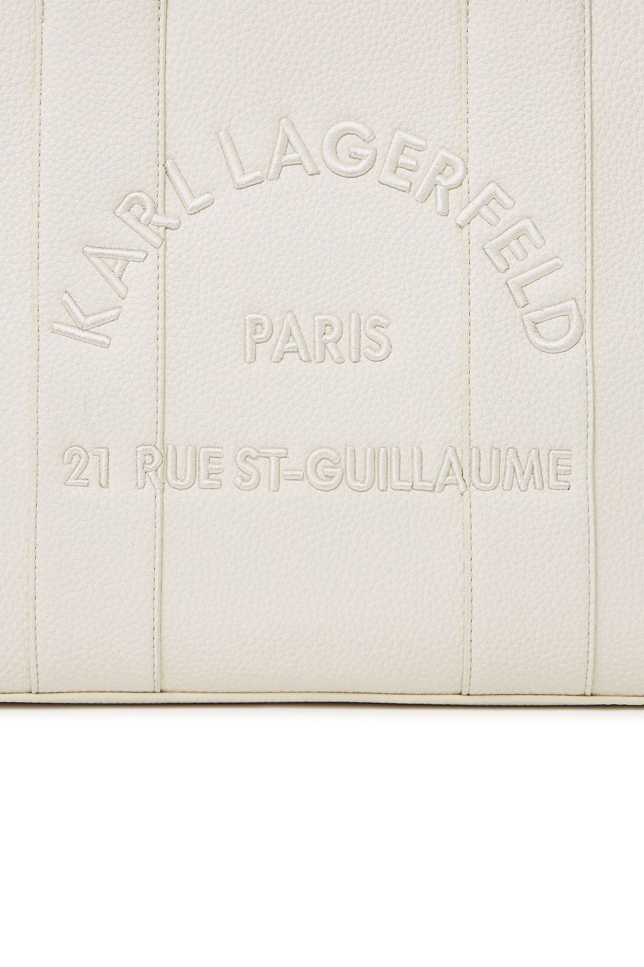 K/RSG MD SQUARE TOTE PEB EMB OFF WHITE 3