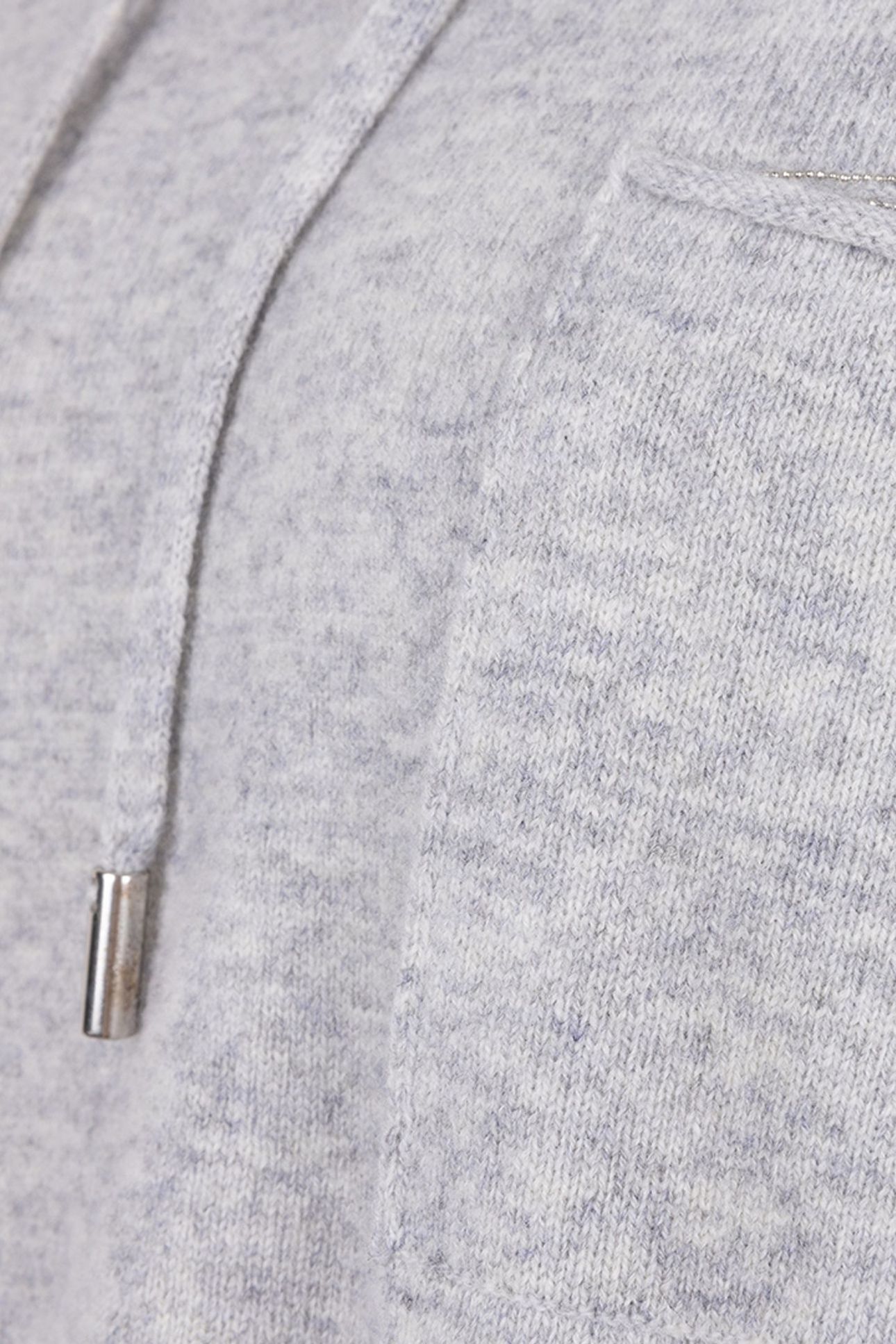SWEATER HOODIE CHEST POCKET LIGHT GREY MELANGE 6