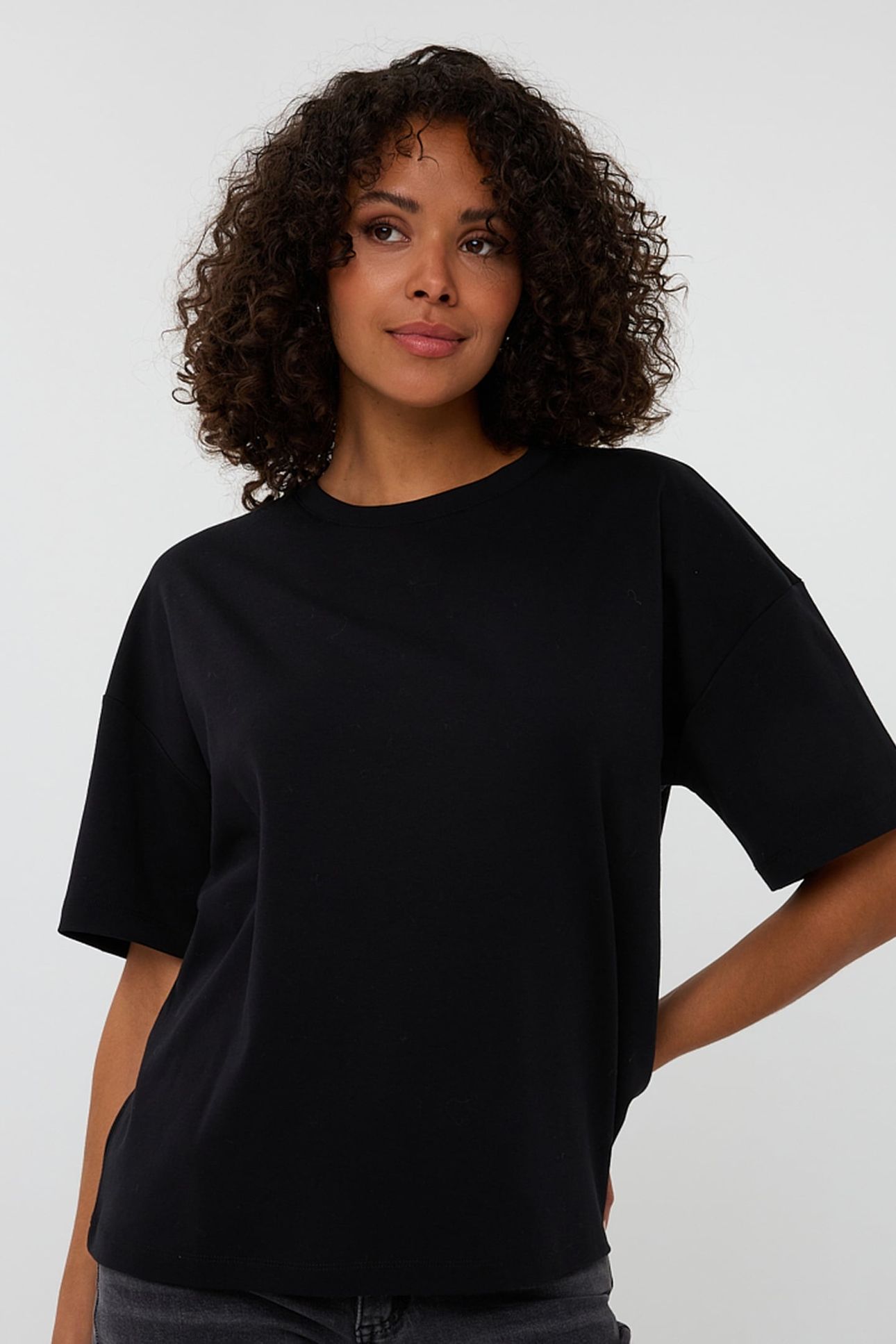 T-SHIRT OVERSIZED BASIC BLACK 1