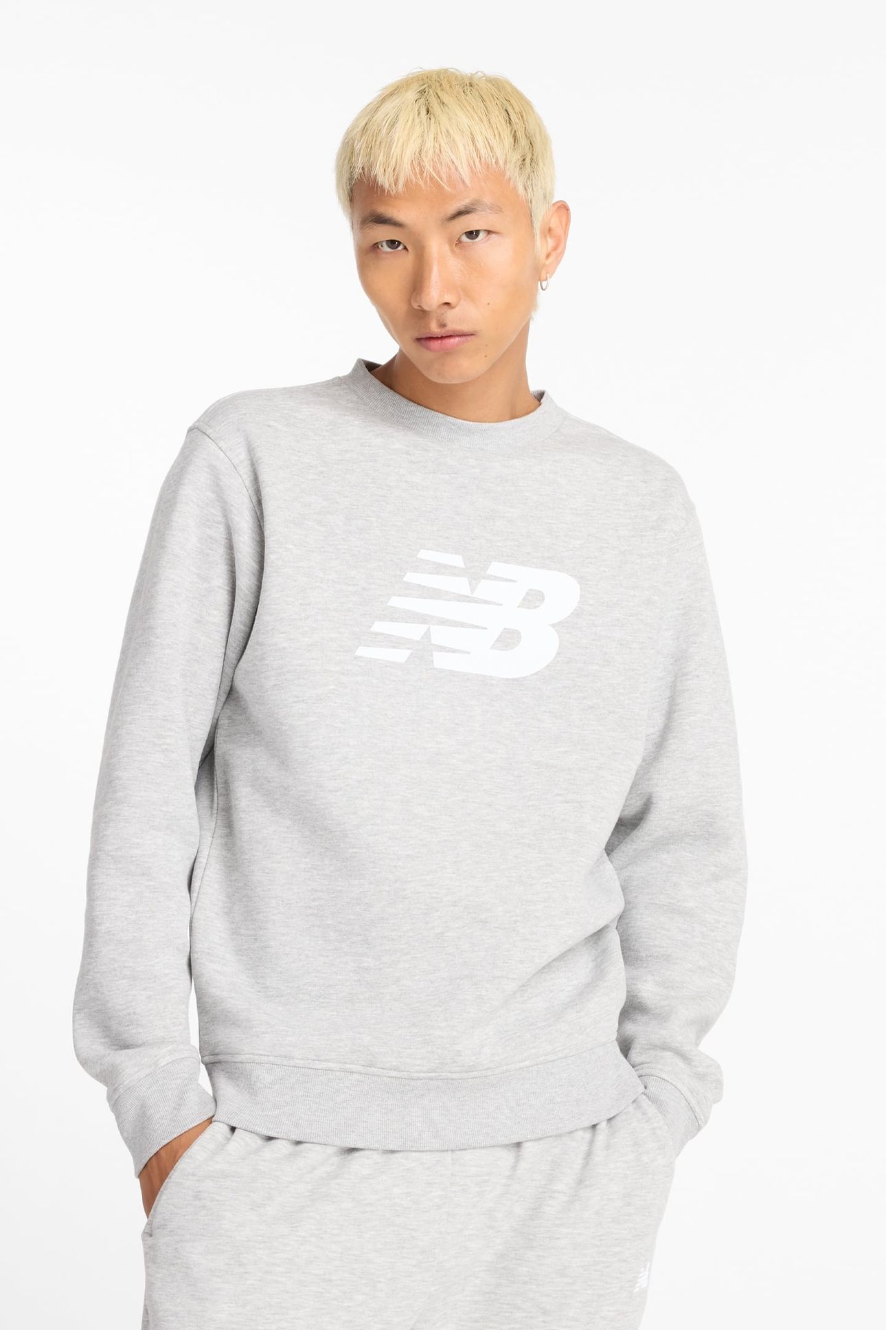 SPORT CORE BRUSHED CREW ATHLETIC GRE 1