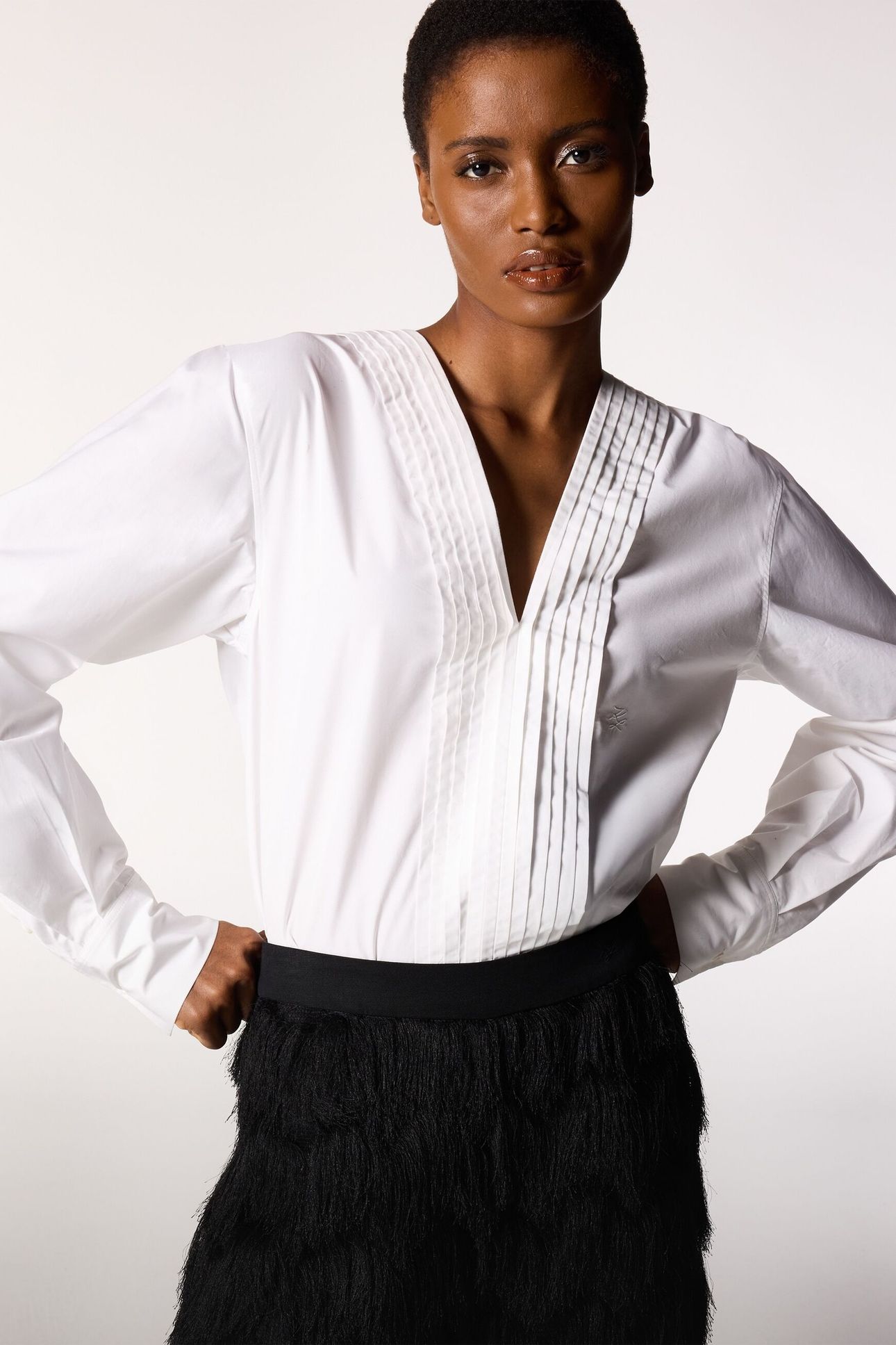 STUDIO POPLIN BLOUSE WHITE 2