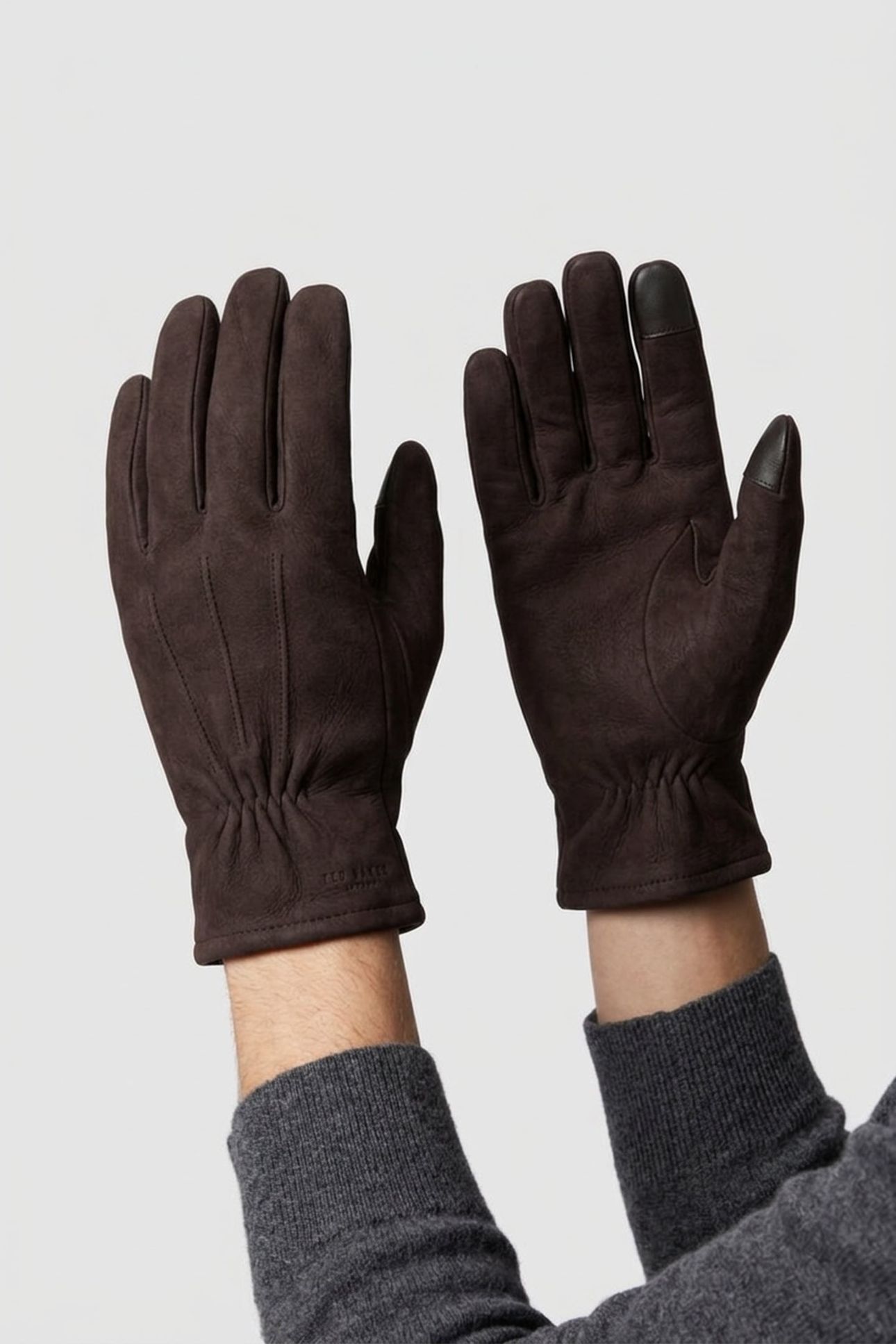 SUEDE LEATHER GLOVES BROWN 1