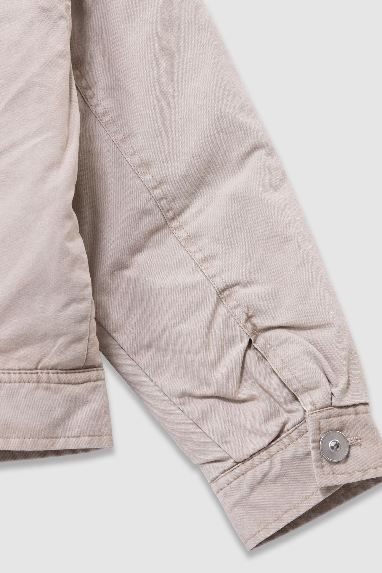 GIRLS’ BEIGE CANVAS FUR-LINED JACKET 3