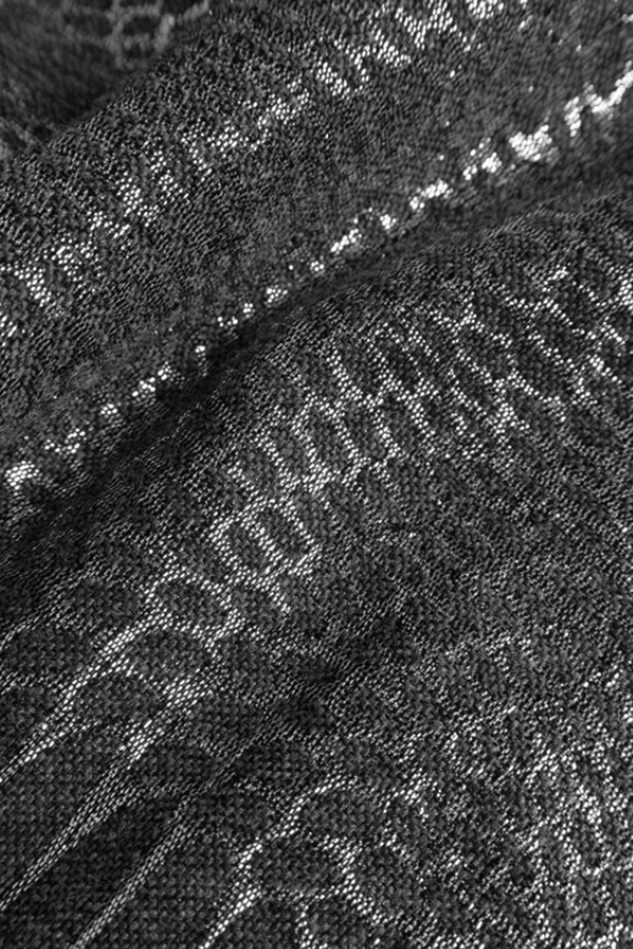 GREY METALLIC PYTHON JACQUARD SCARF 4