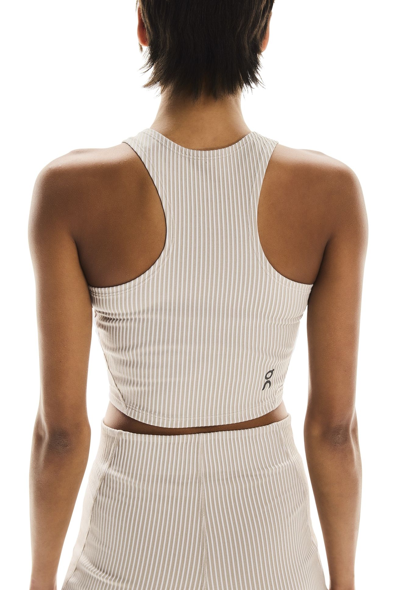 ALL-DAY RIBBED CROP 1 DESERT | WHITE 5