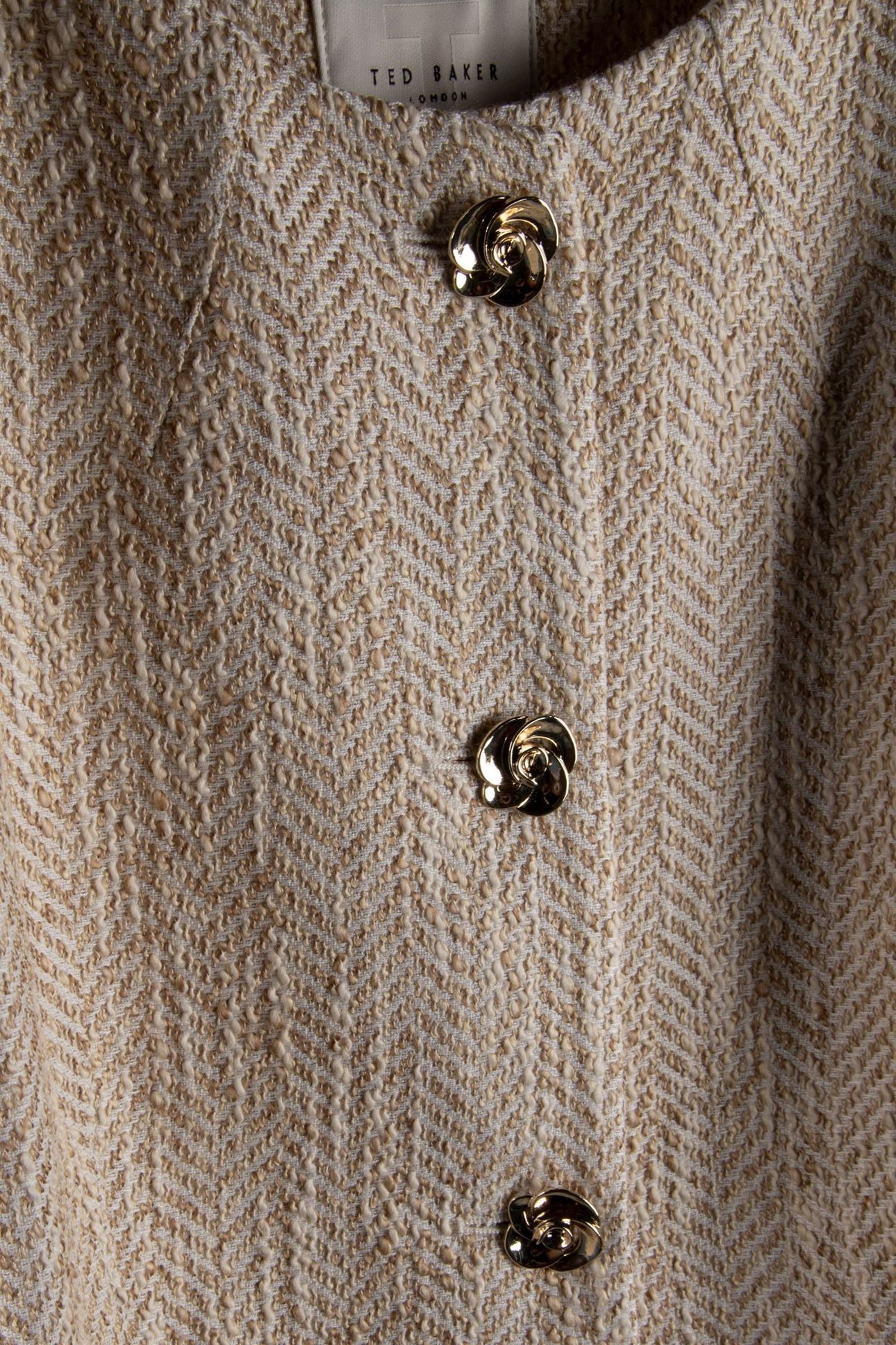 VULPA TAILORED BOUCLE FITTED CROPPED IVORY 4