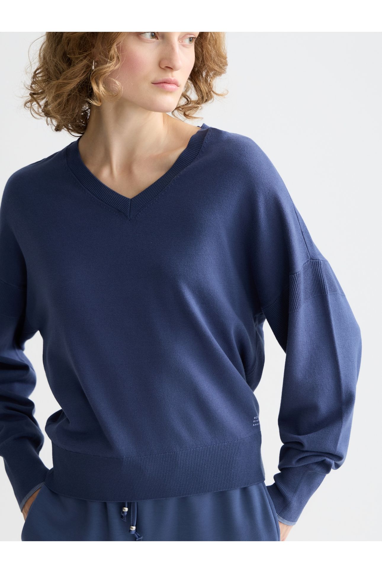 V-NECK RELAXED PULLOVER OCEANA 6