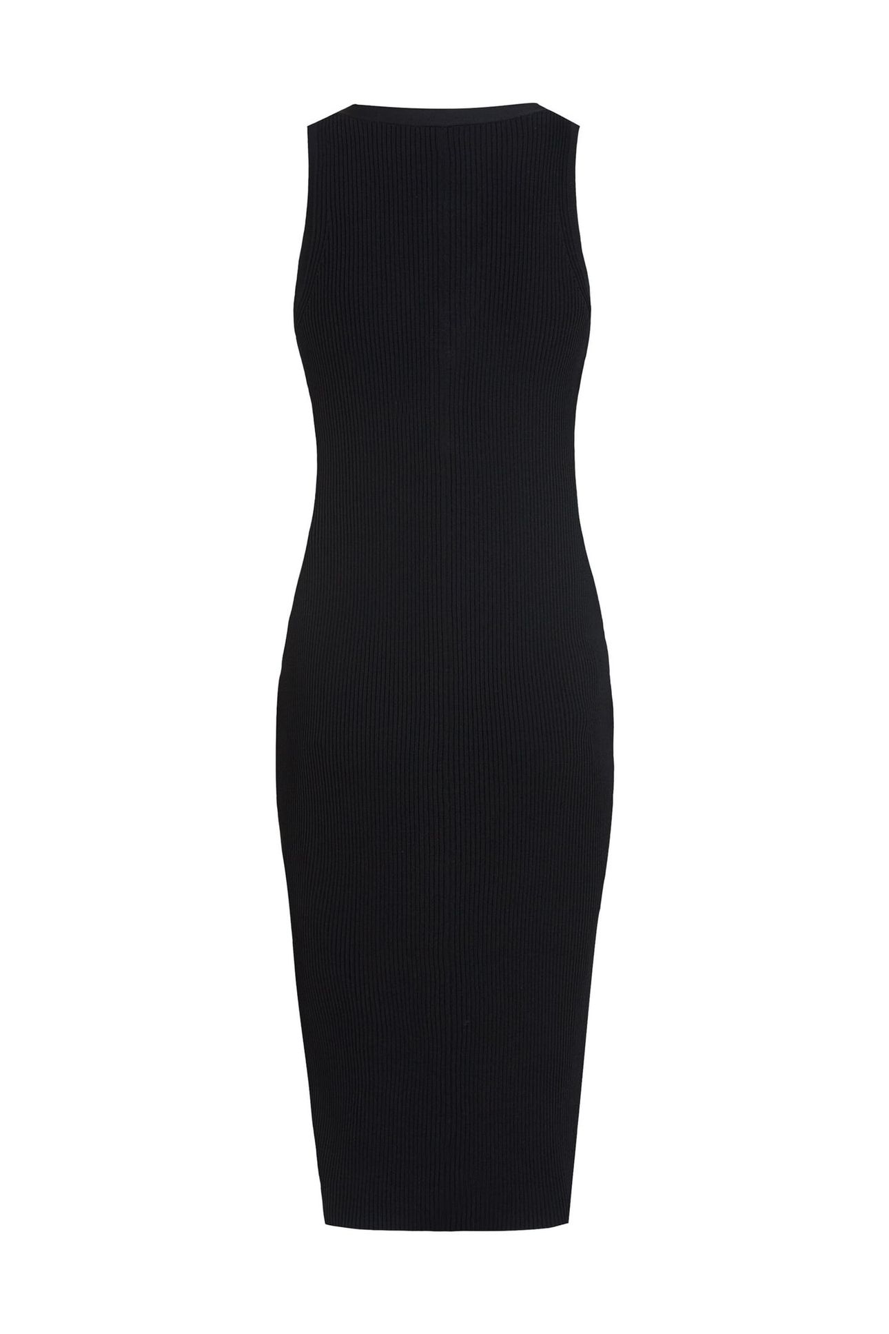 LOGO KNIT DRESS BLACK/WHITE 7