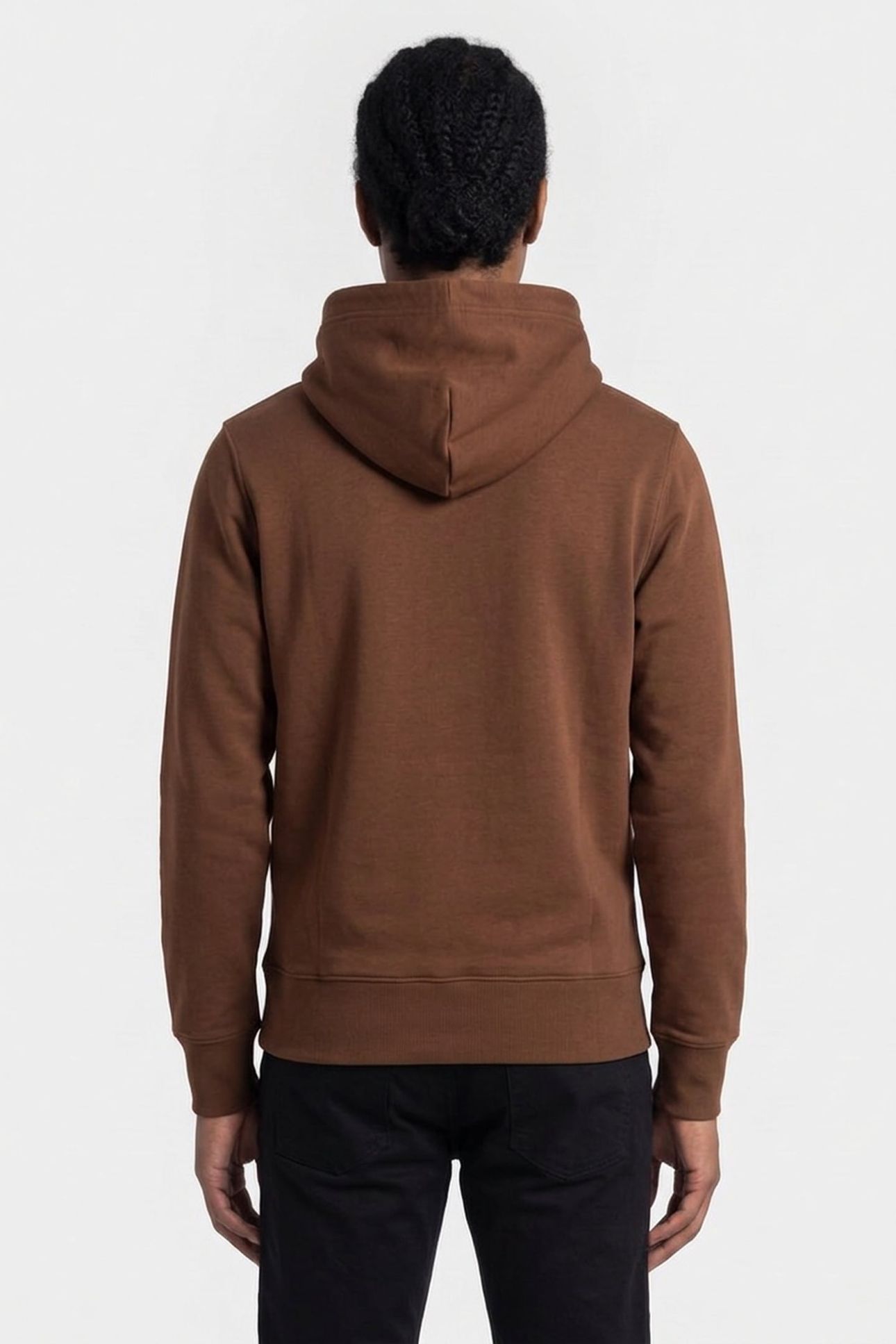 REG SHIELD HOODIE MAHOGANY BROWN 2