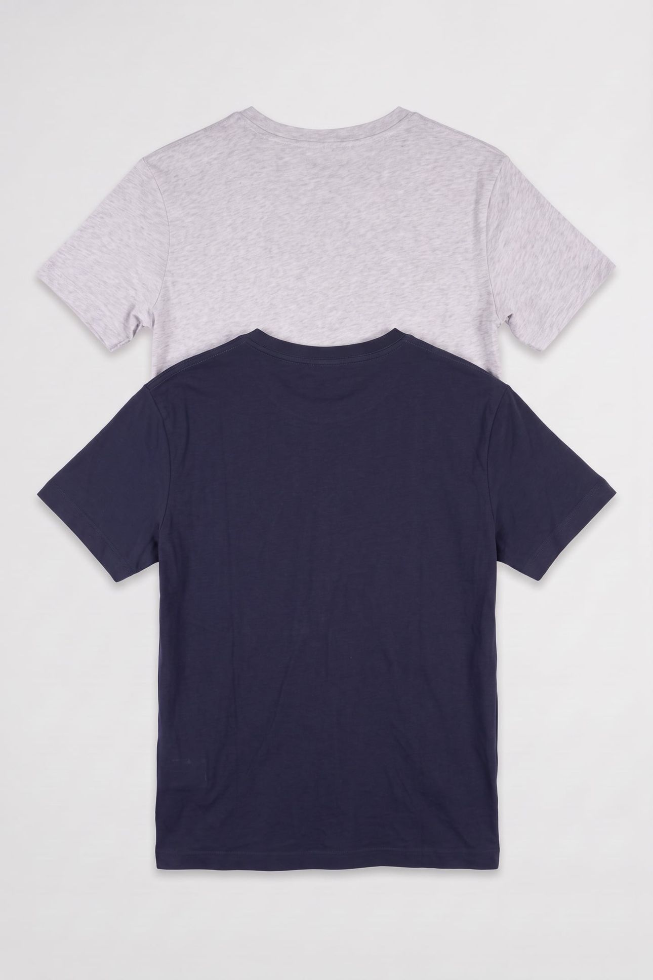 TEEN UNISEX C-NECK T-SHIRT 2-PACK LIGHT GREY/NAVY 2