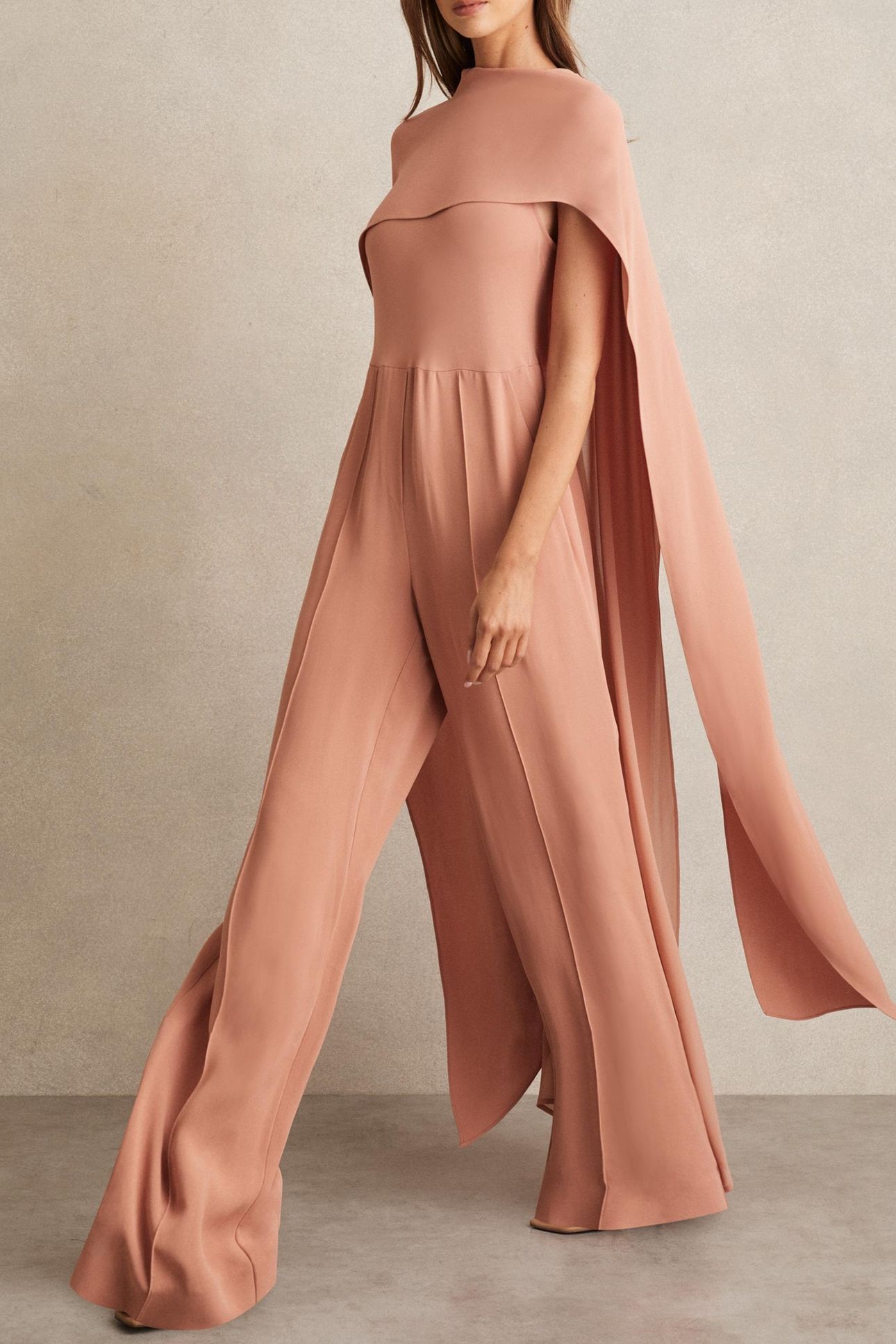 CAPEBACK JUMPSUIT PINK 2