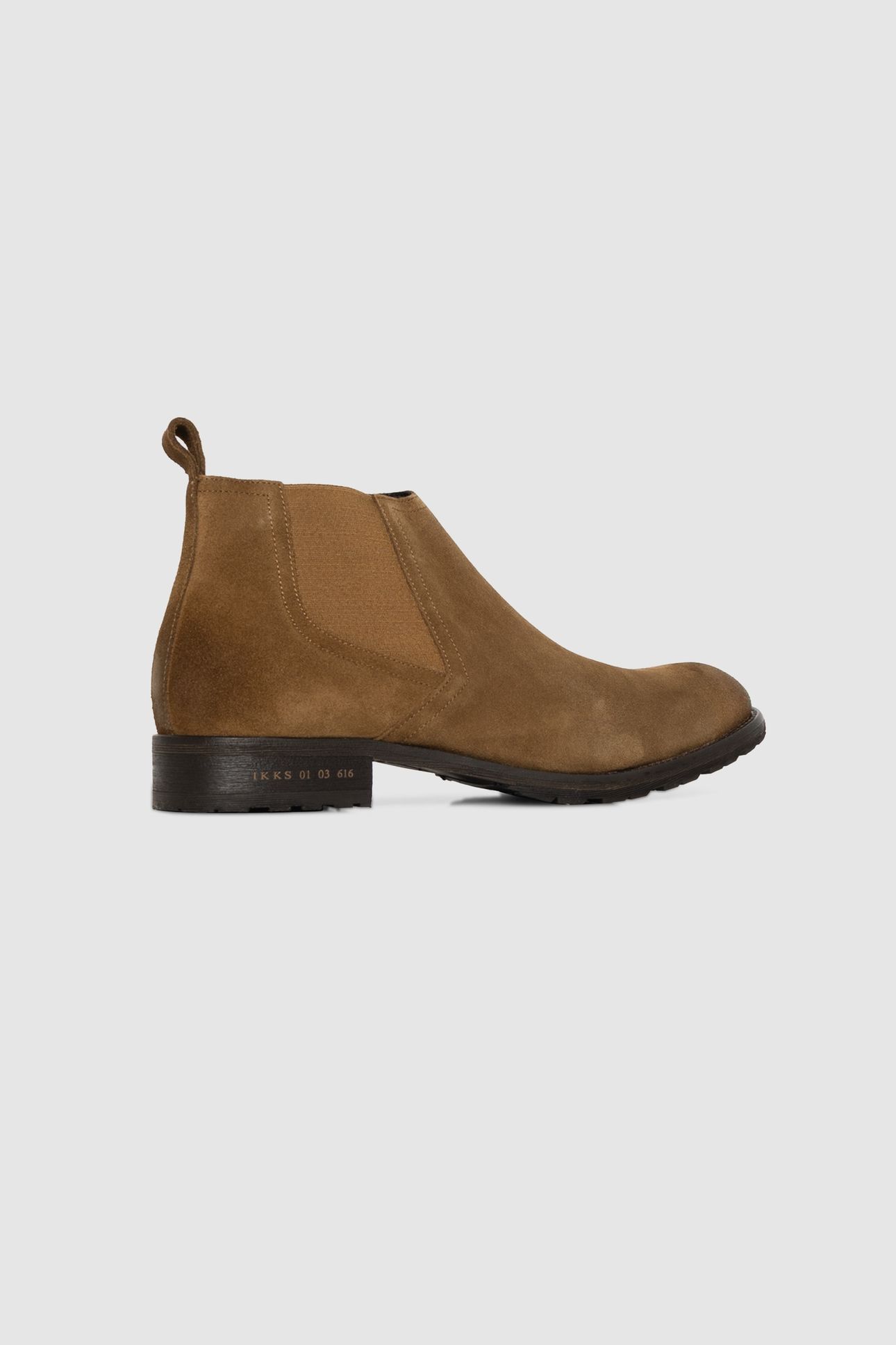 BROWN SUEDE LOW UPPER CHELSEA BOOTS 4