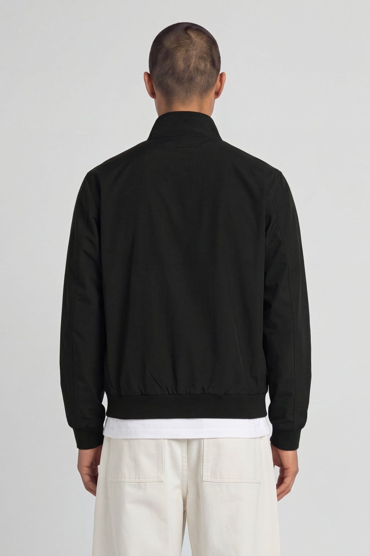 FUNNEL NECK SHELL JACKET JET BLACK 2