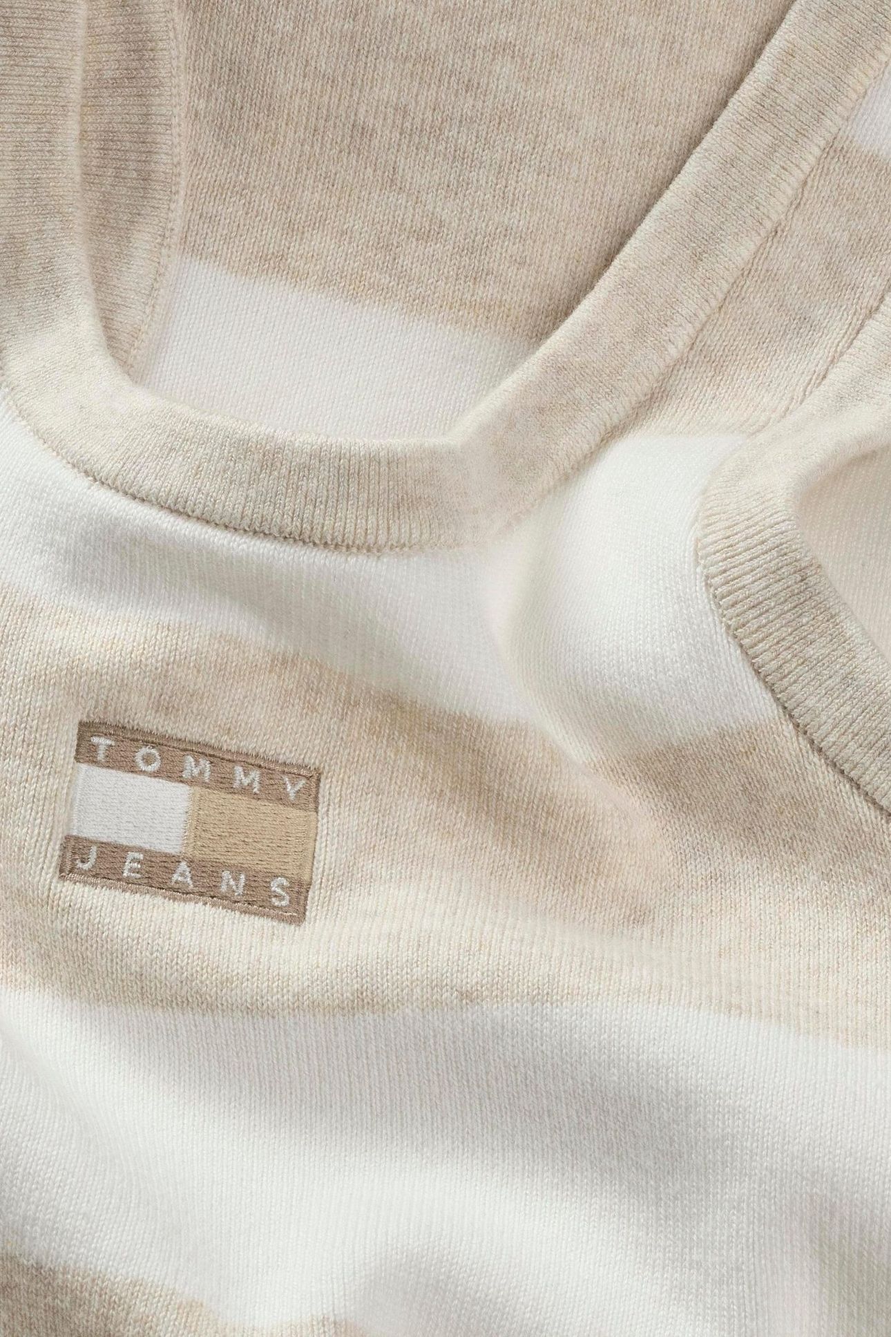 TJW CROP STRIPE TANK OATMEAL HEATHER/STRIPE 5