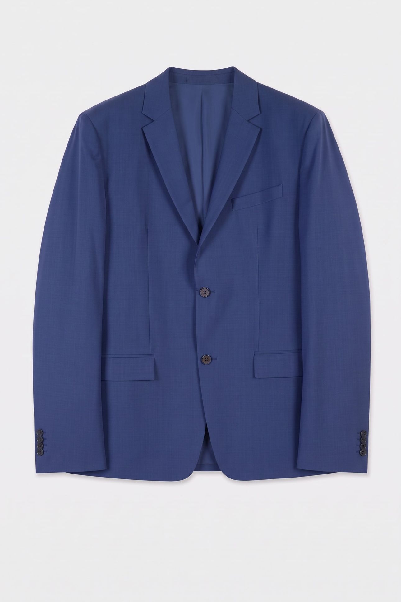 MODERN WOOL BLEND BLAZER SLATE BLUE 3