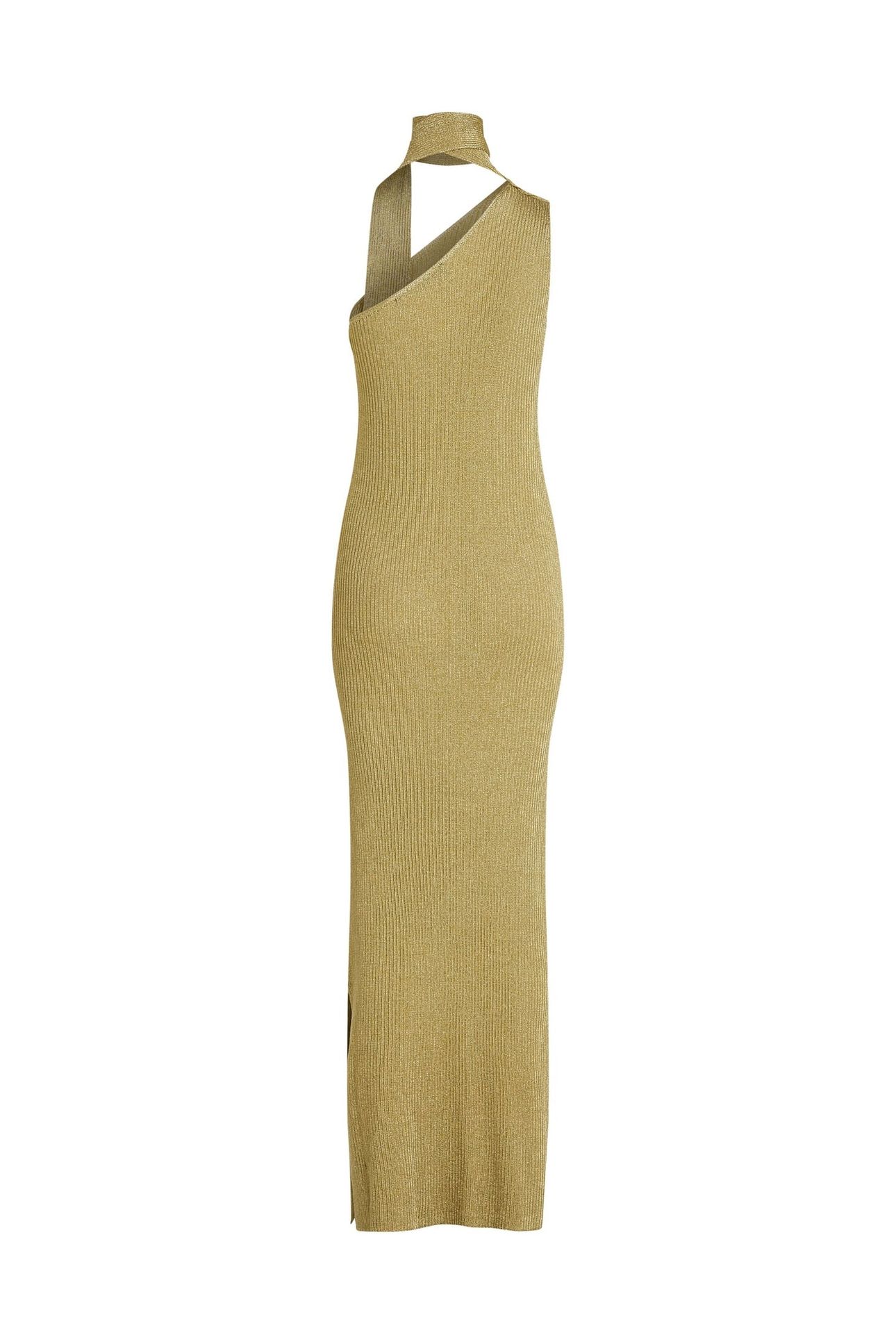 LUREX KNIT DRESS LIGHT GOLD 5