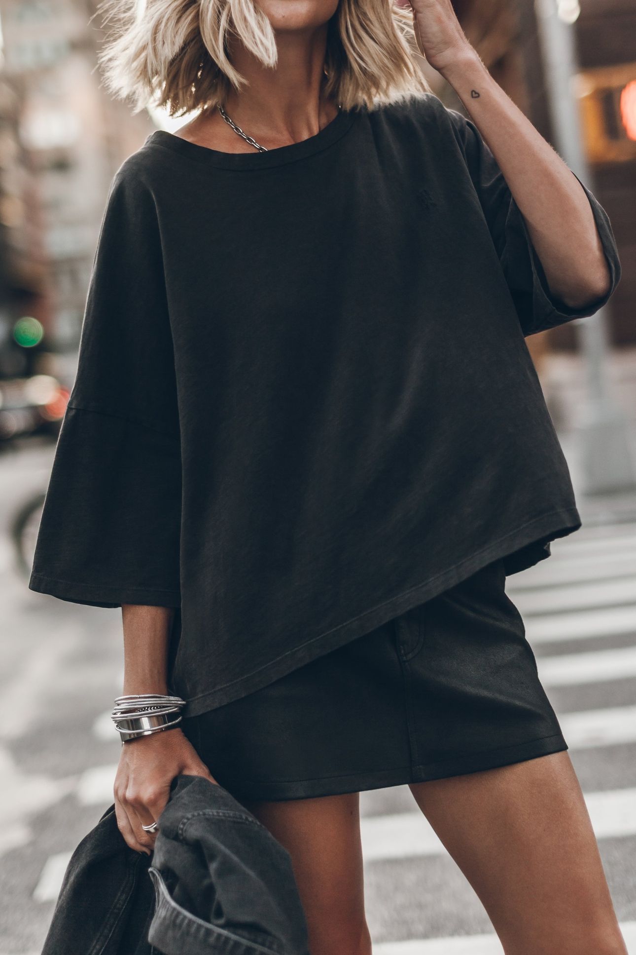 THE DARK PEACHY LOOSE COTTON T-SHIRT 2