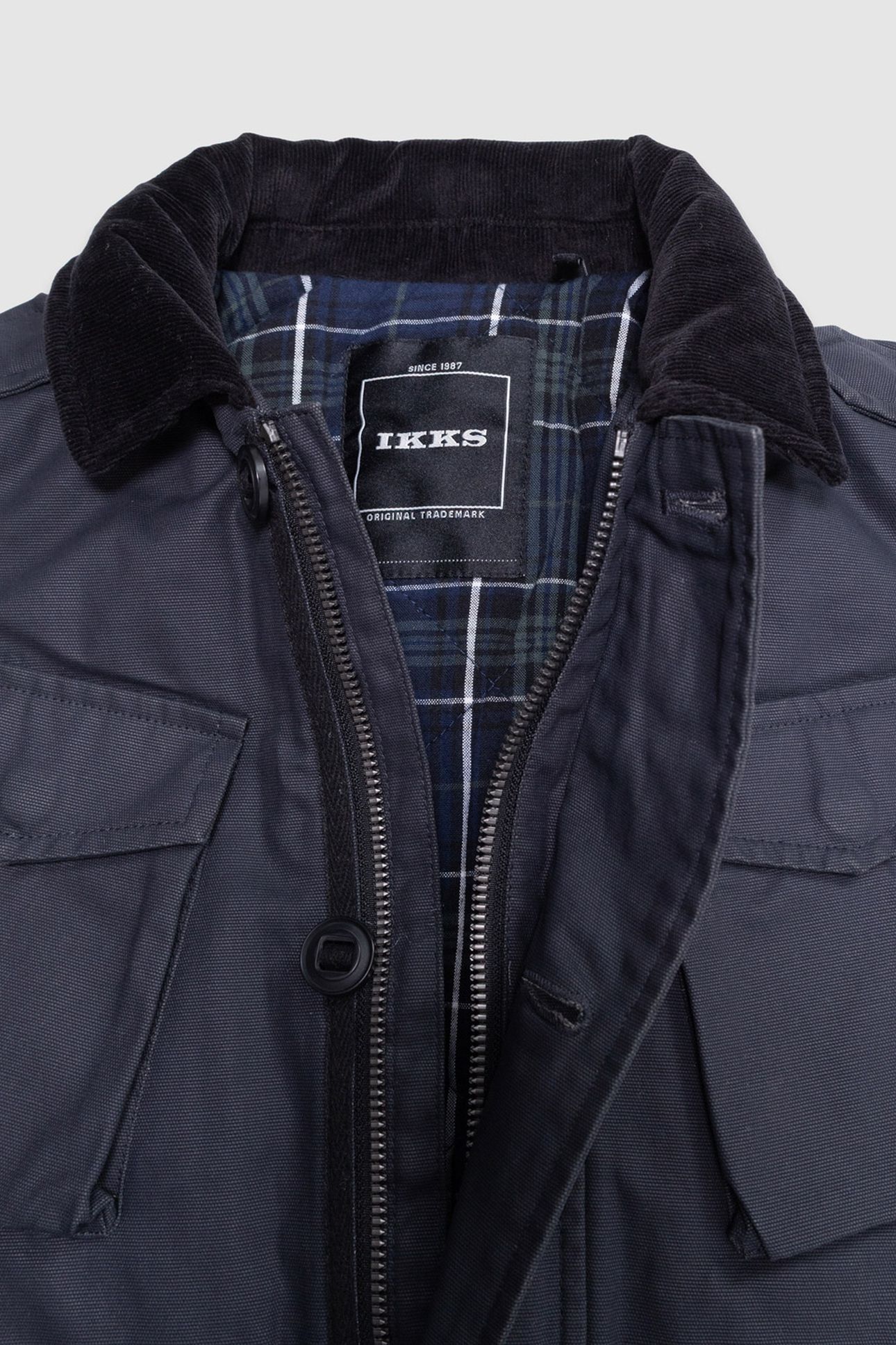 BOYS’ BLACK MULTI-POCKET PARKA WITH VELVET COLLAR 5