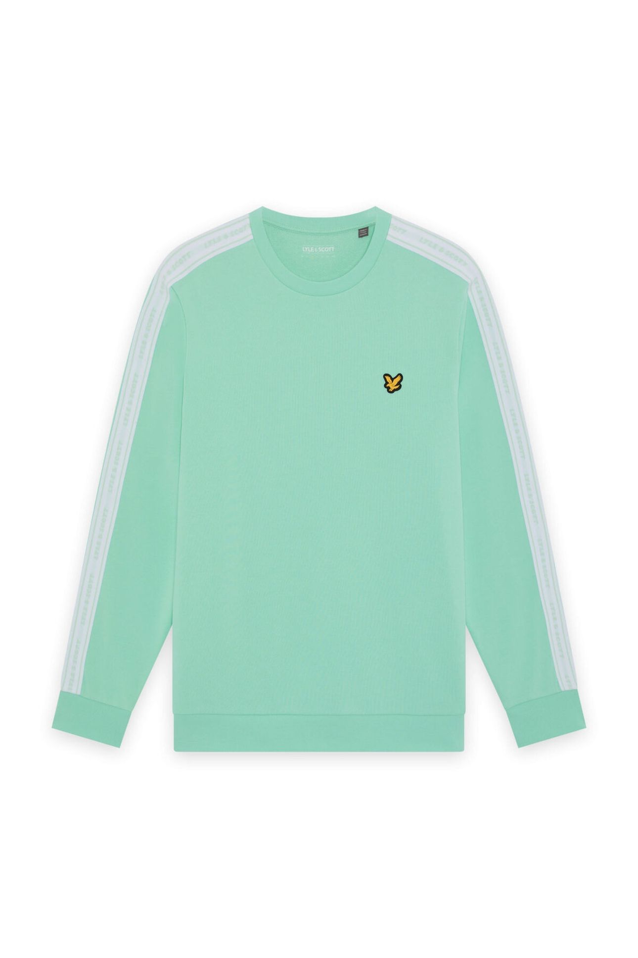 JACQUARD TAPE CREW NECK COOL MINT 4