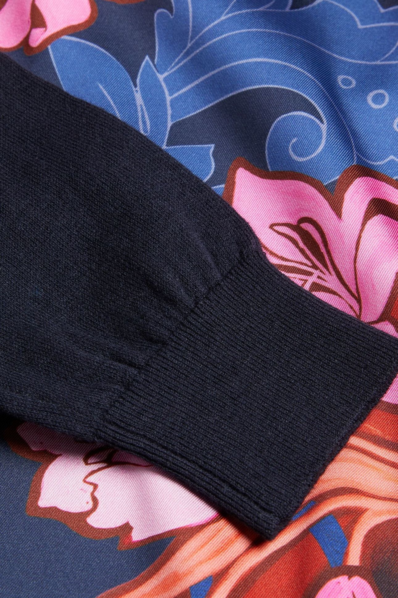 TEANHA WOVEN FRONT PRINTED JUMPER NAVY 4